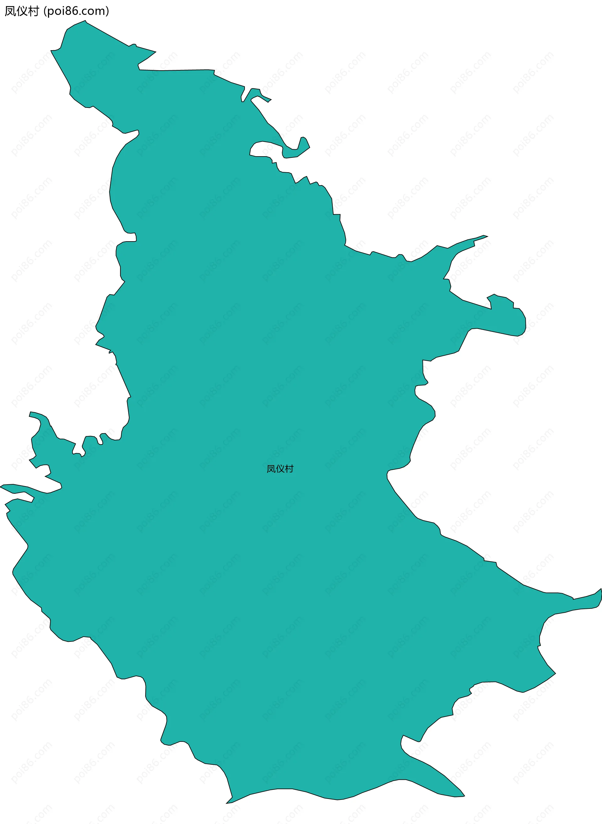 凤仪村边界地图