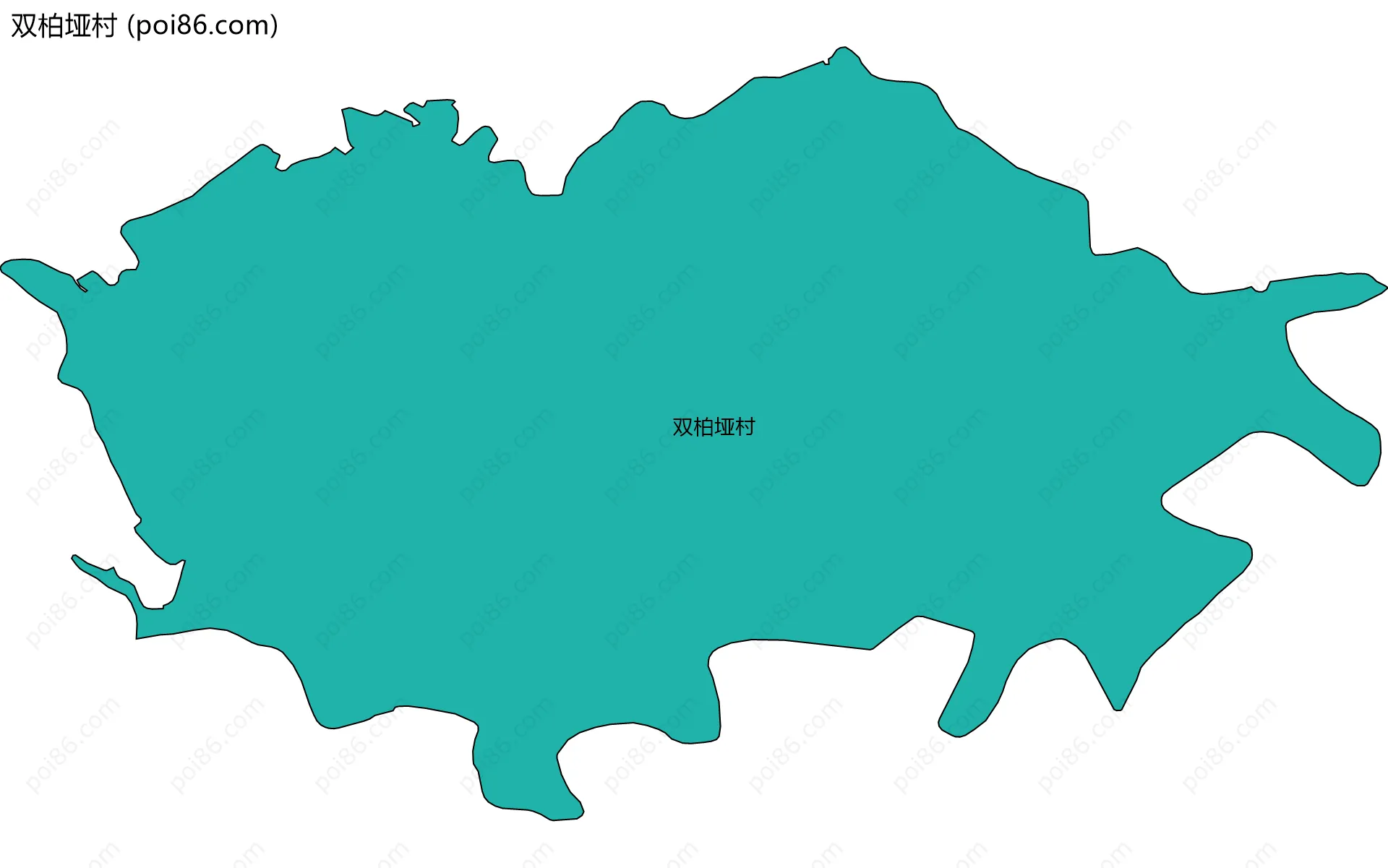 双柏垭村边界地图