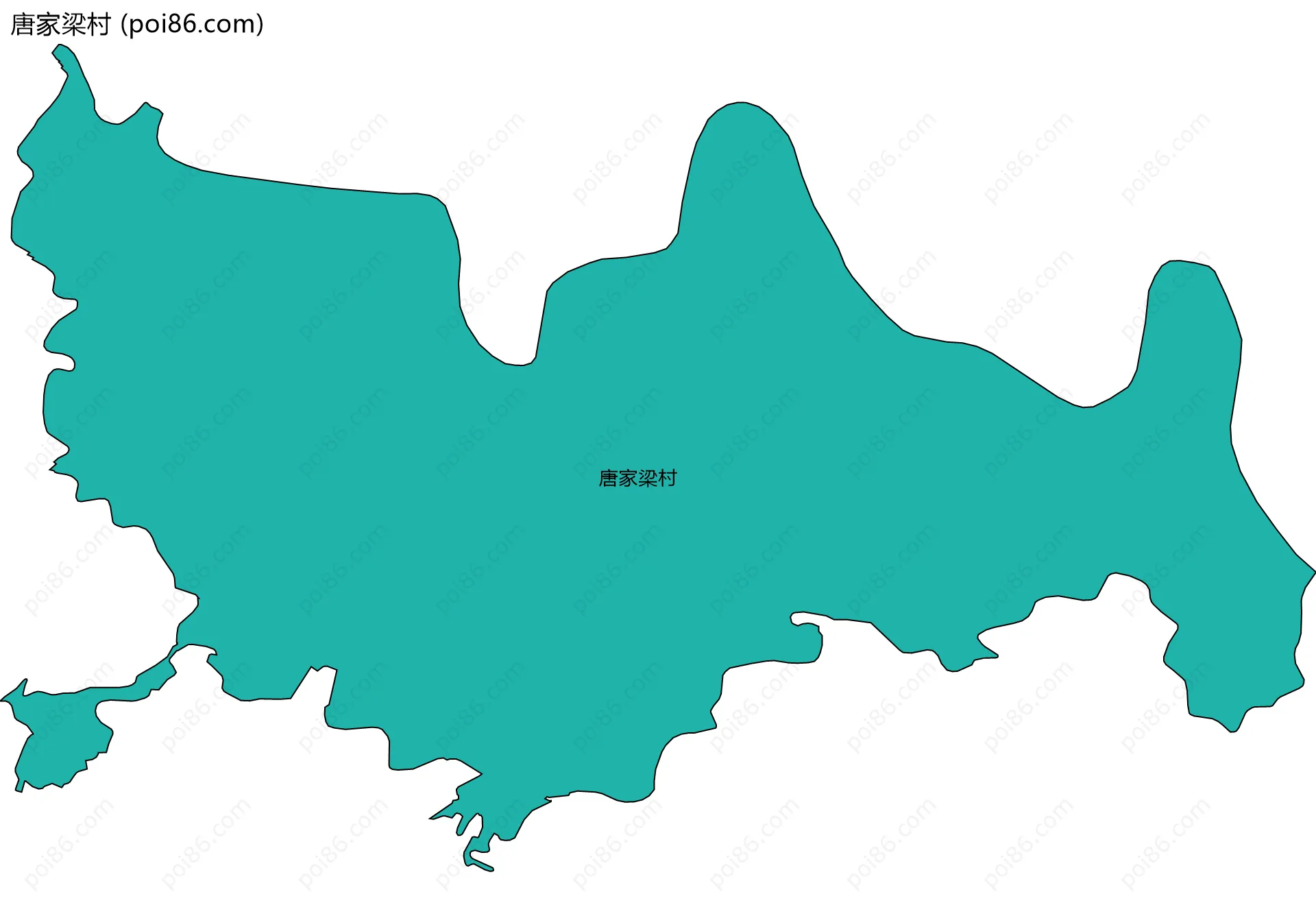 唐家梁村边界地图