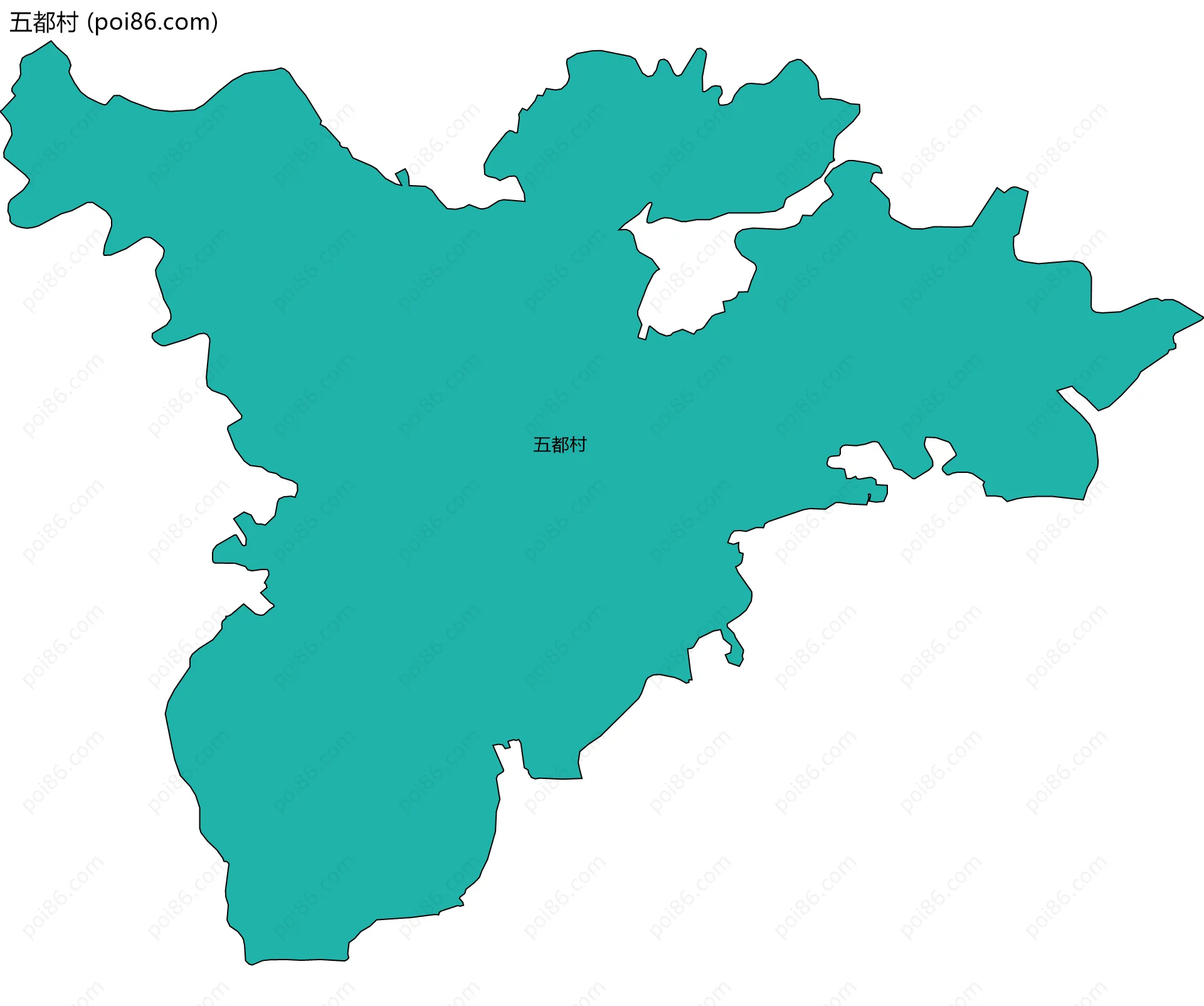 五都村边界地图