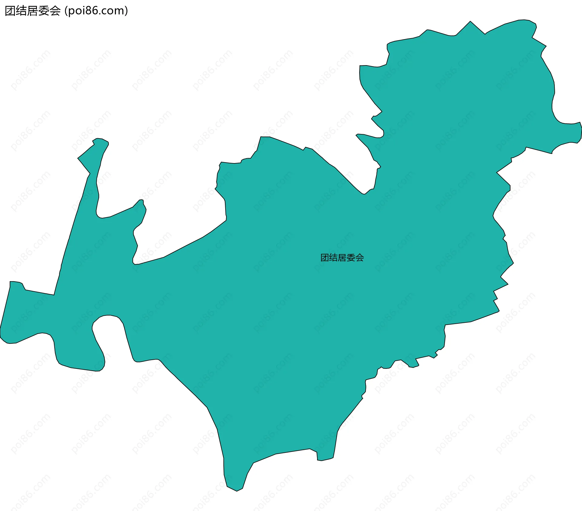 团结居委会边界地图