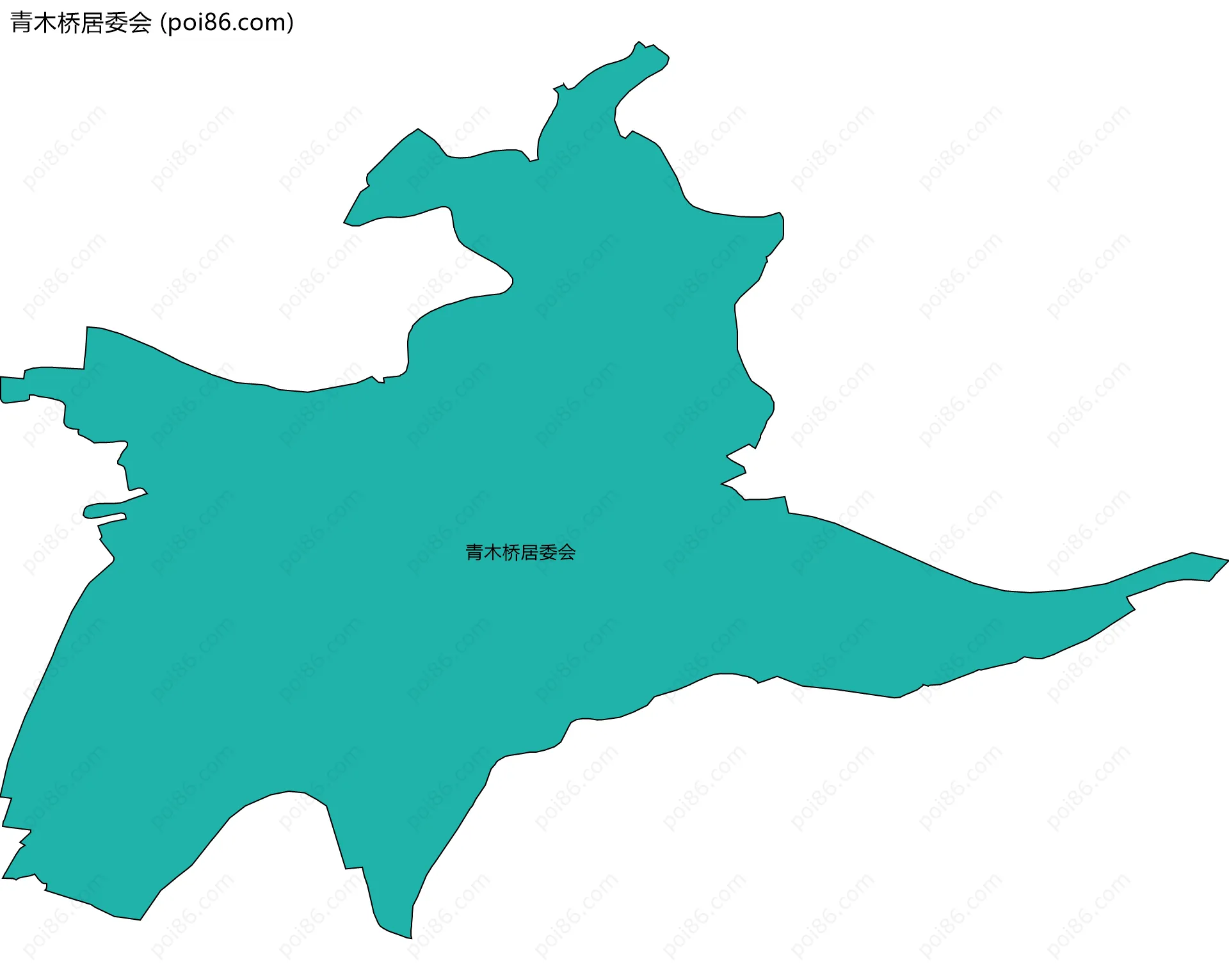 青木桥居委会边界地图