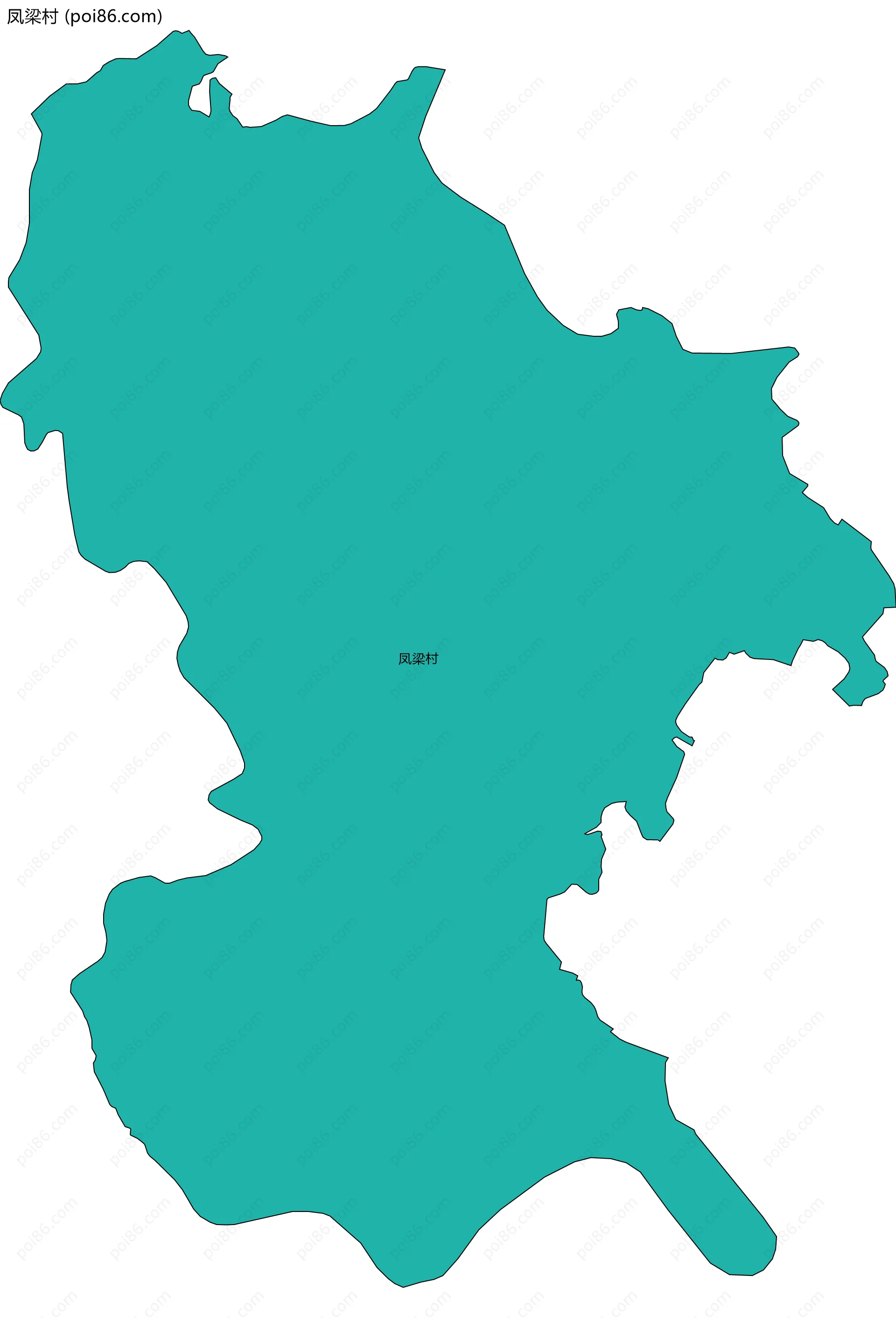 凤梁村边界地图