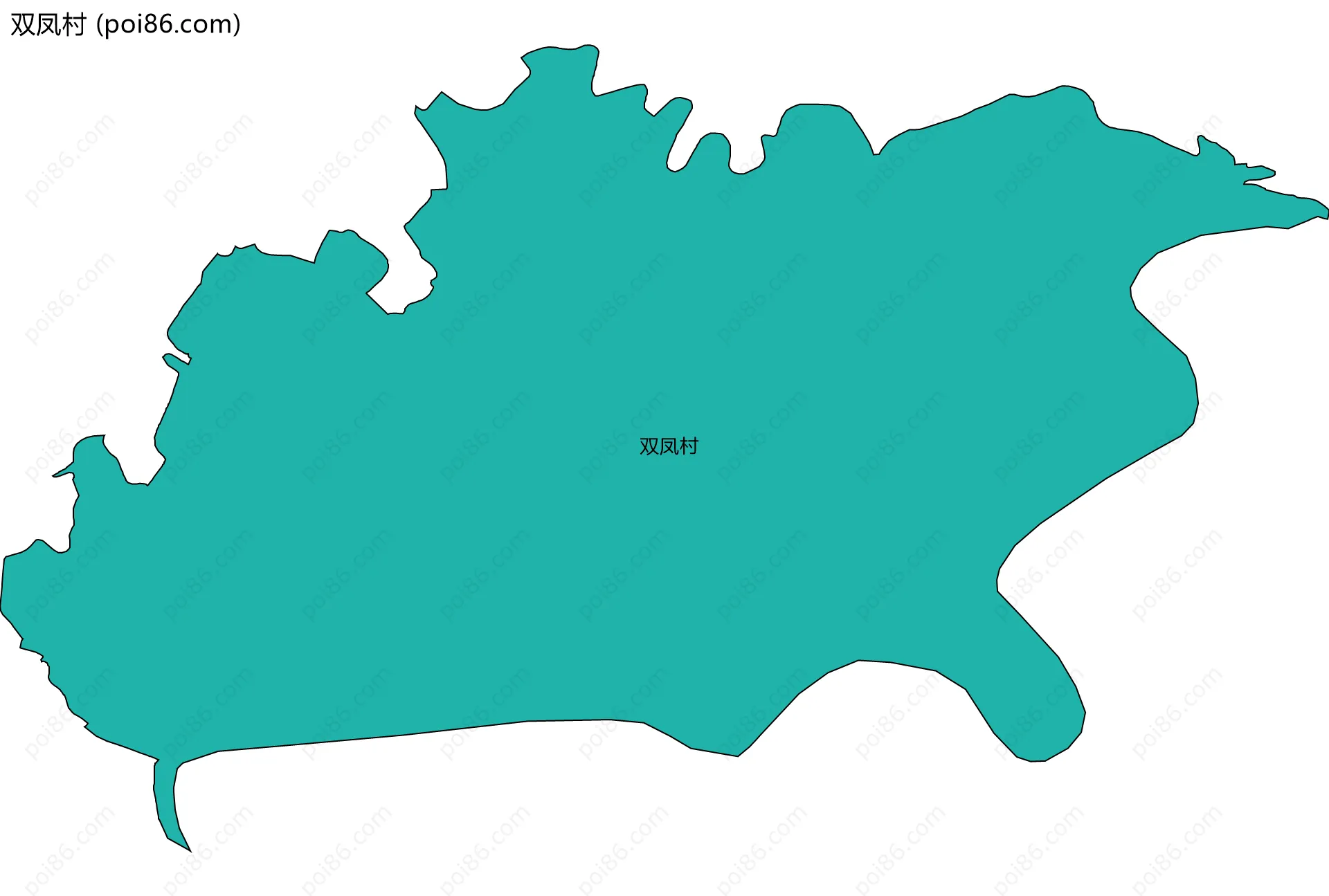 双凤村边界地图