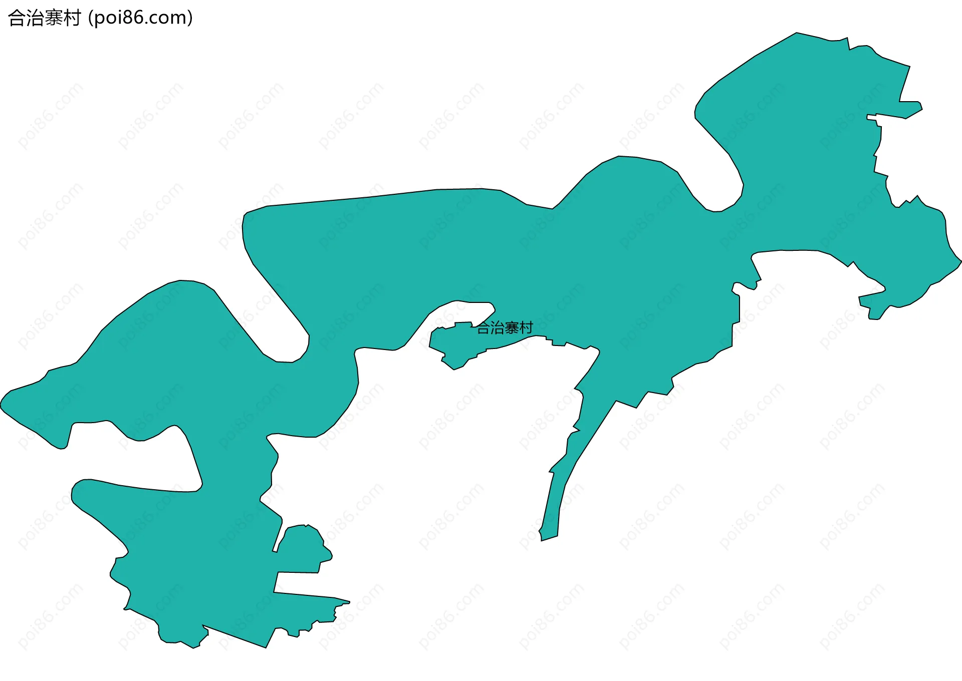 合治寨村边界地图