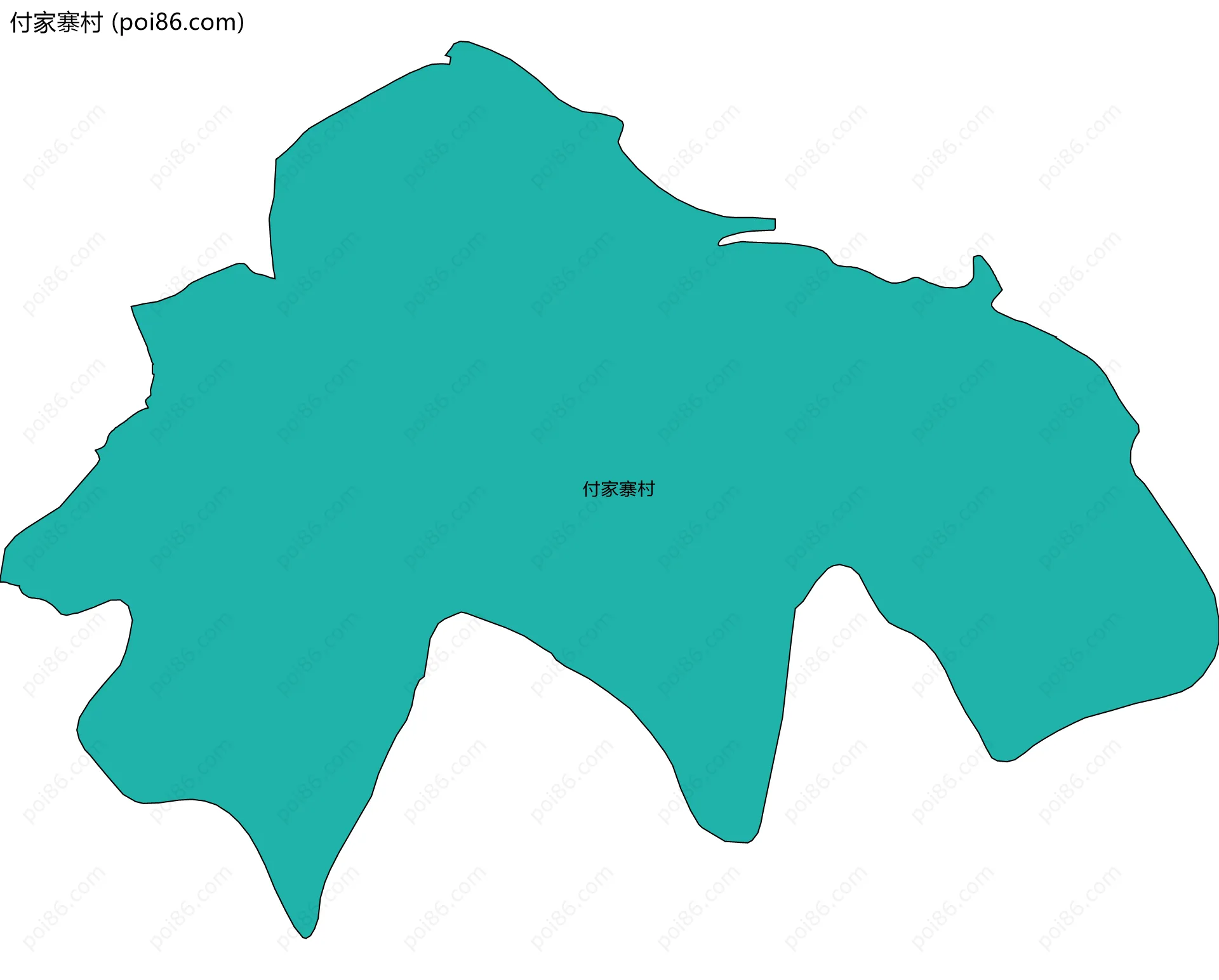 付家寨村边界地图
