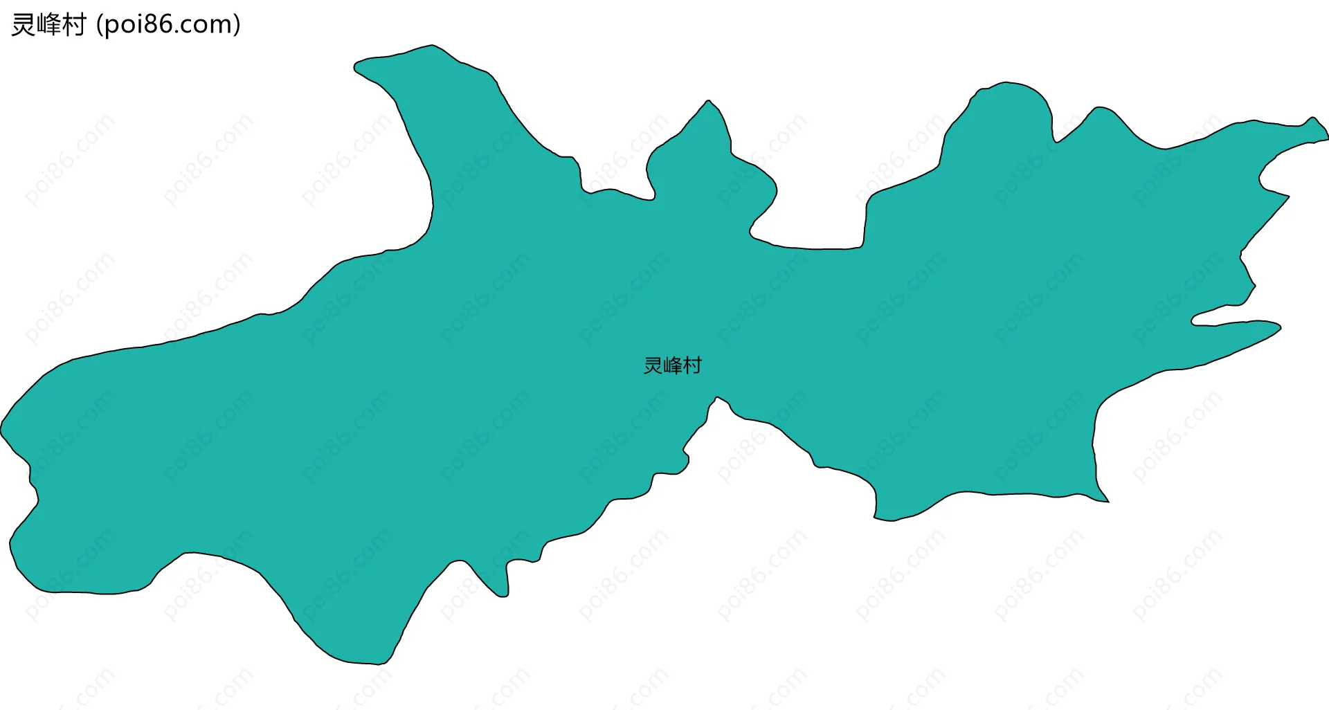 灵峰村边界地图