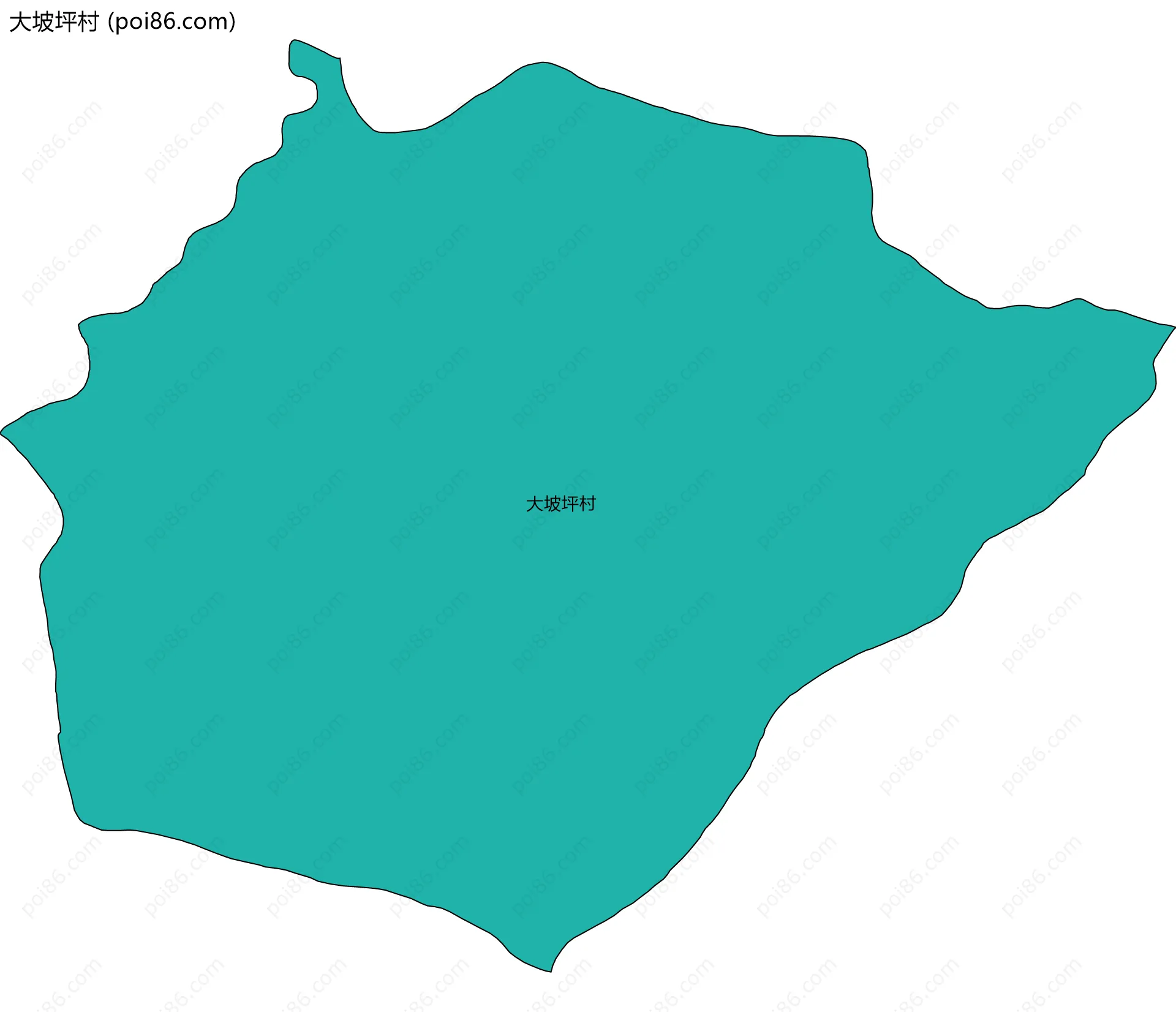 大坡坪村边界地图