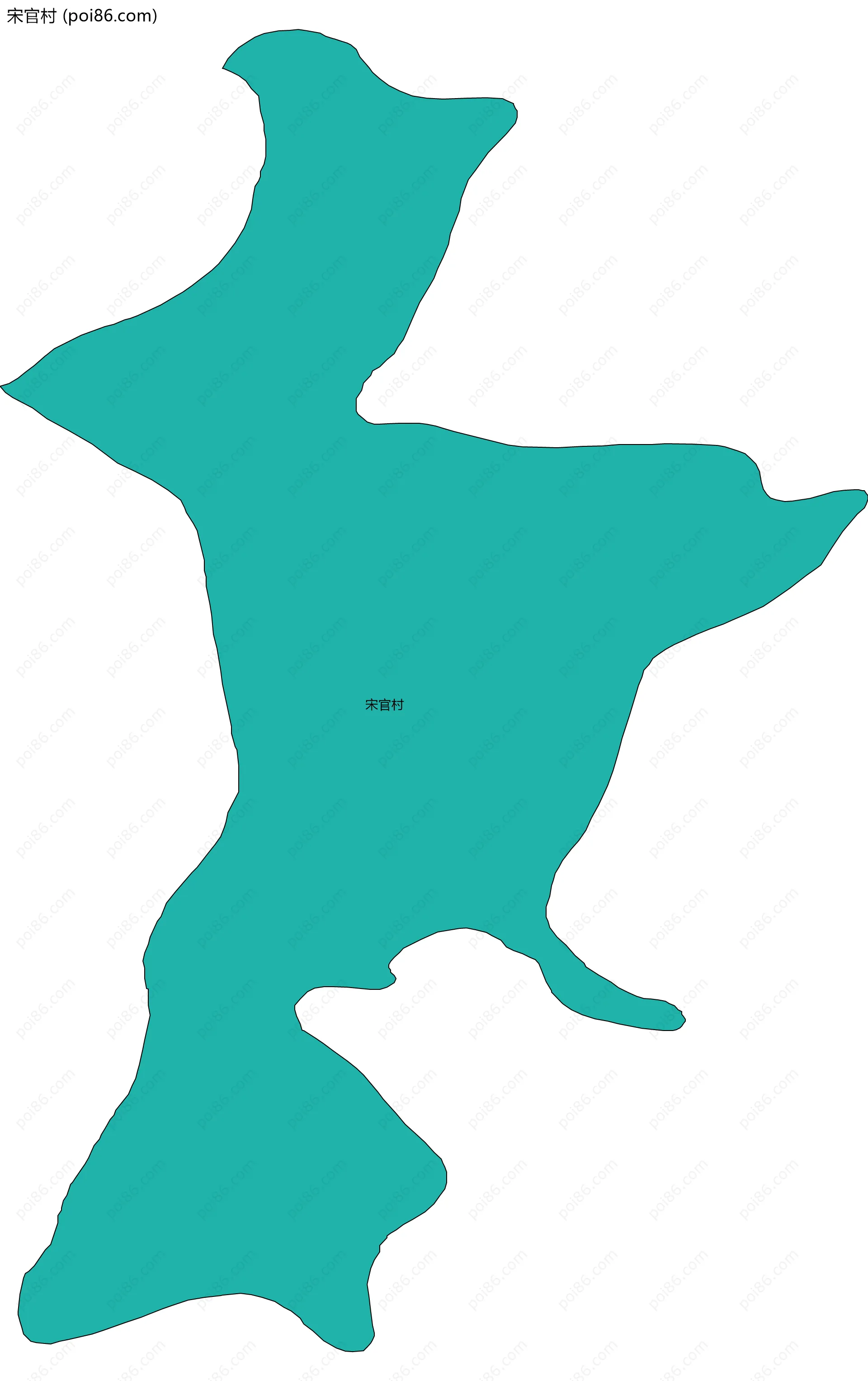 宋官村边界地图