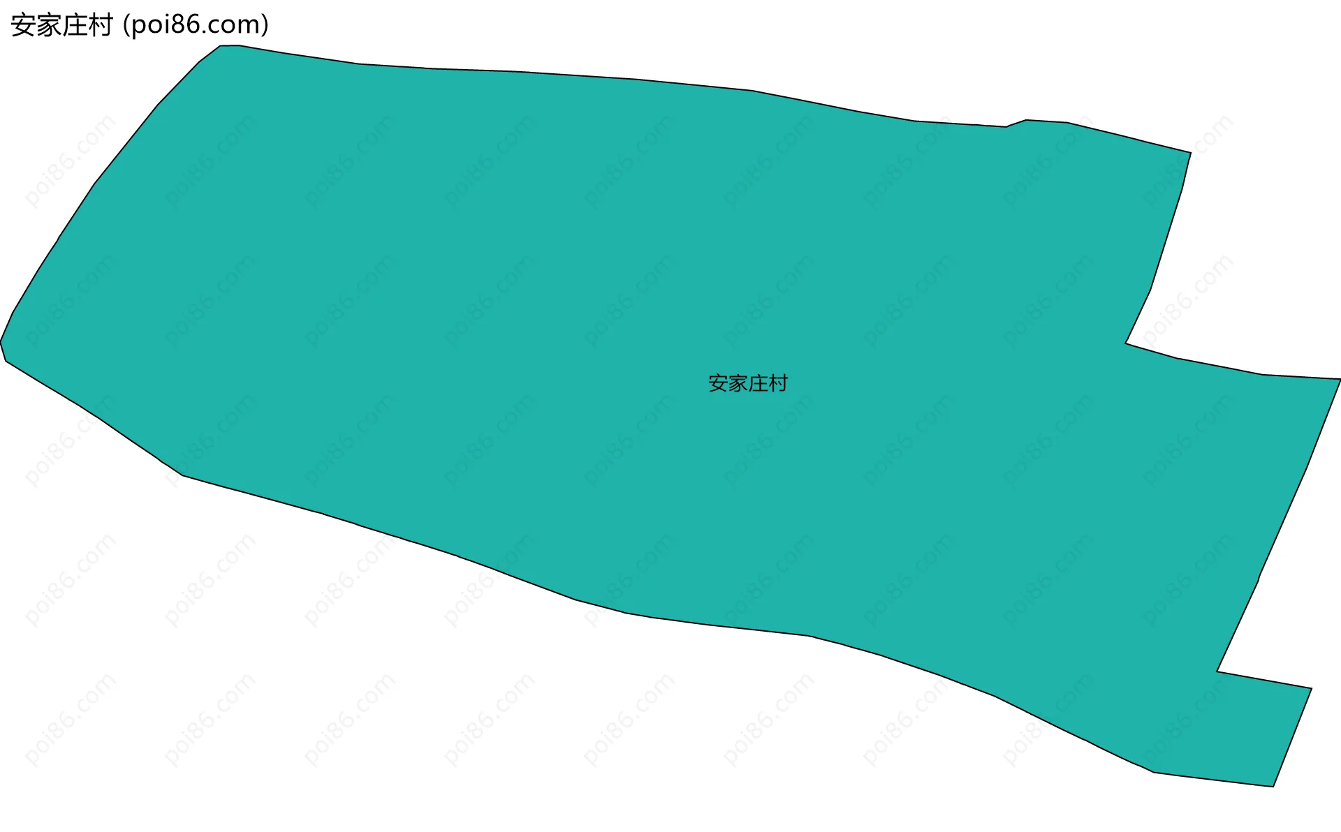 安家庄村边界地图