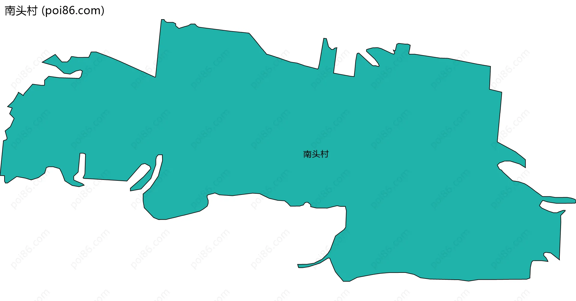 南头村边界地图