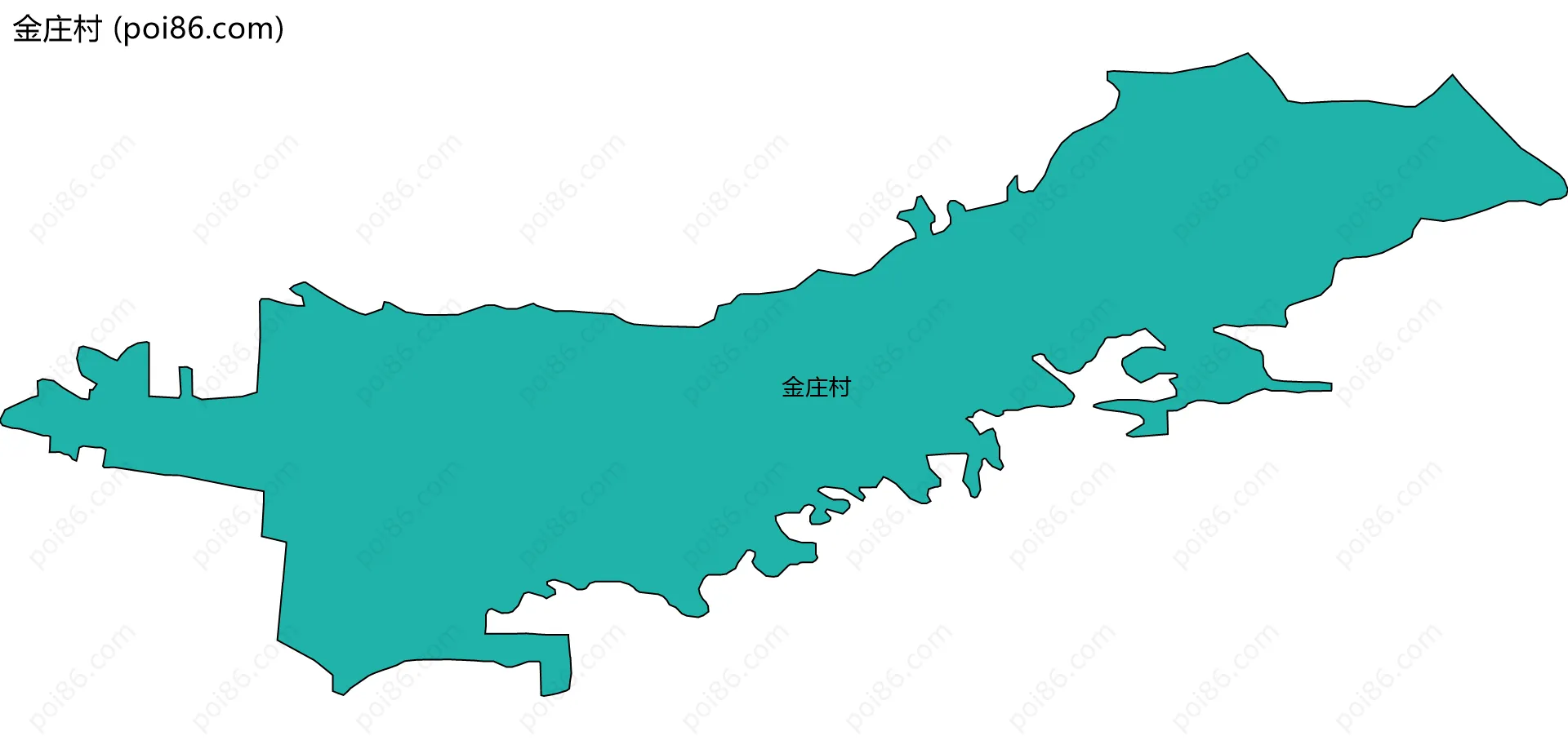 金庄村边界地图