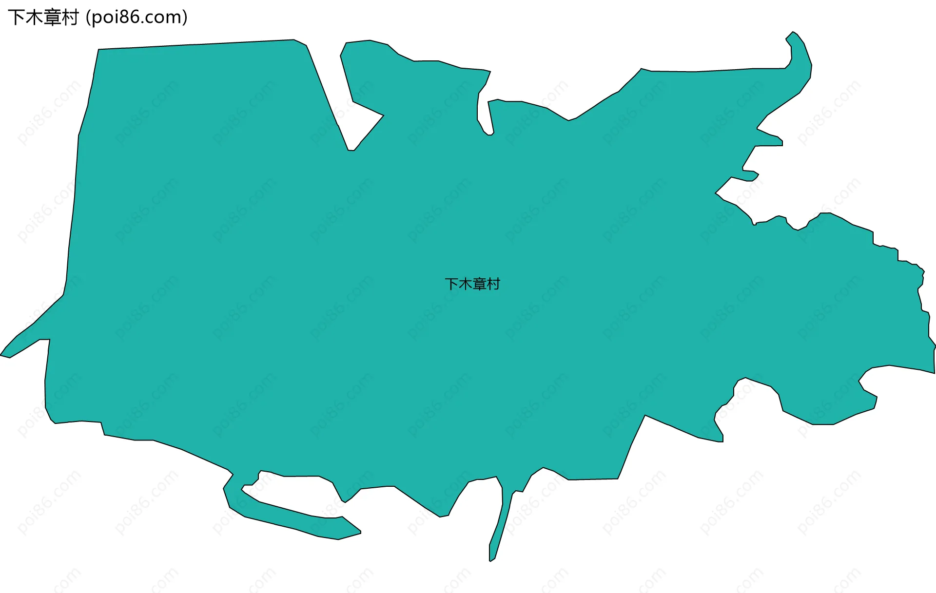 下木章村边界地图