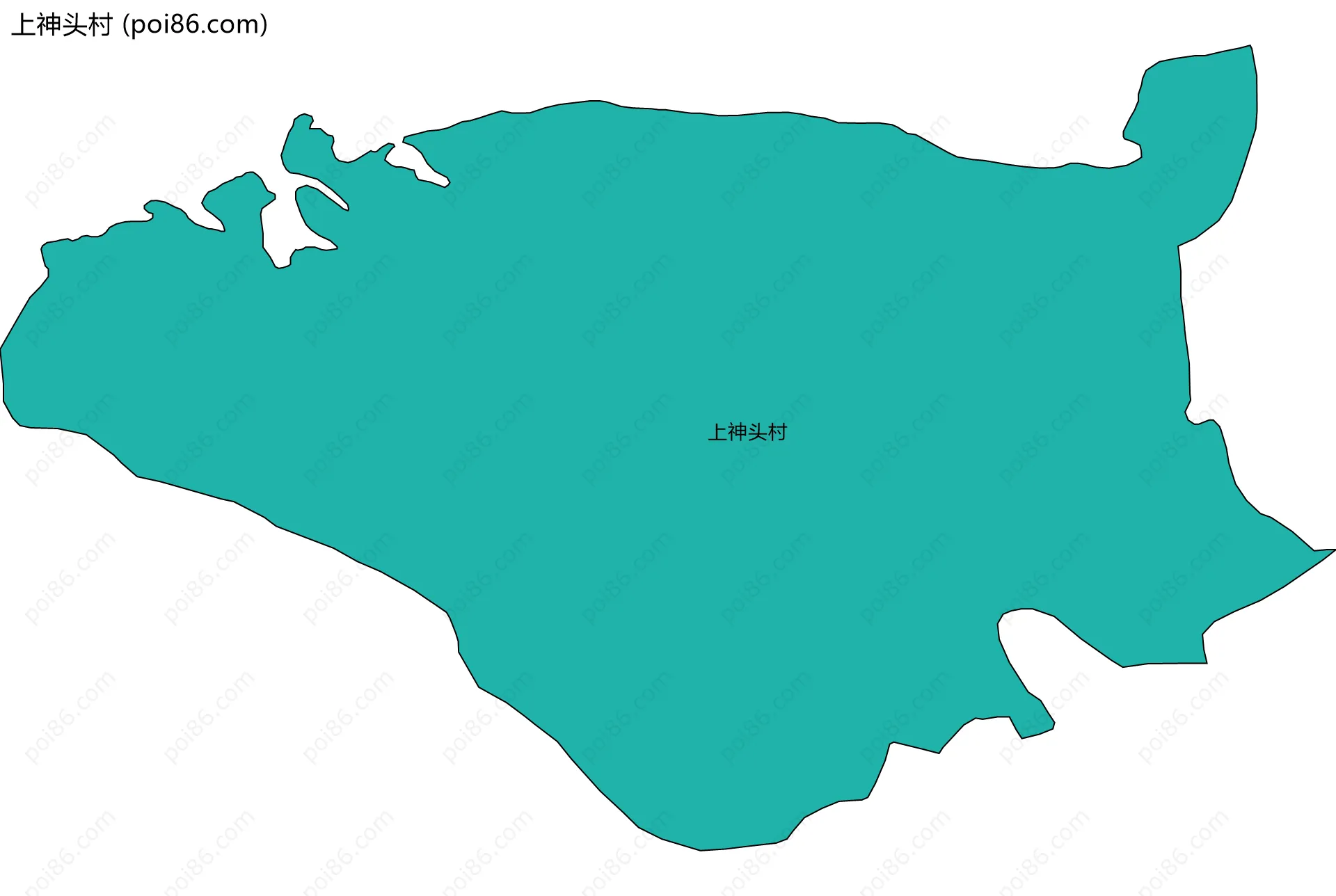 上神头村边界地图
