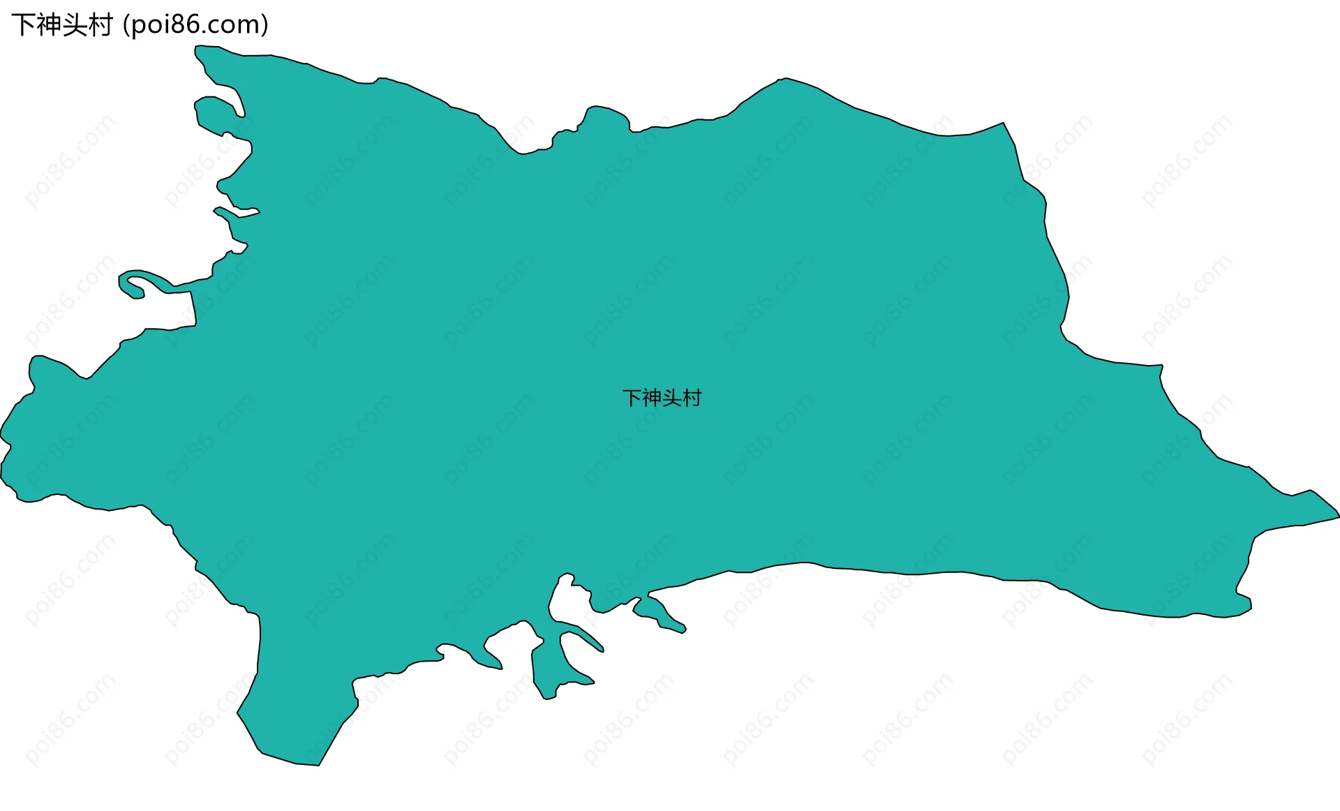 下神头村边界地图