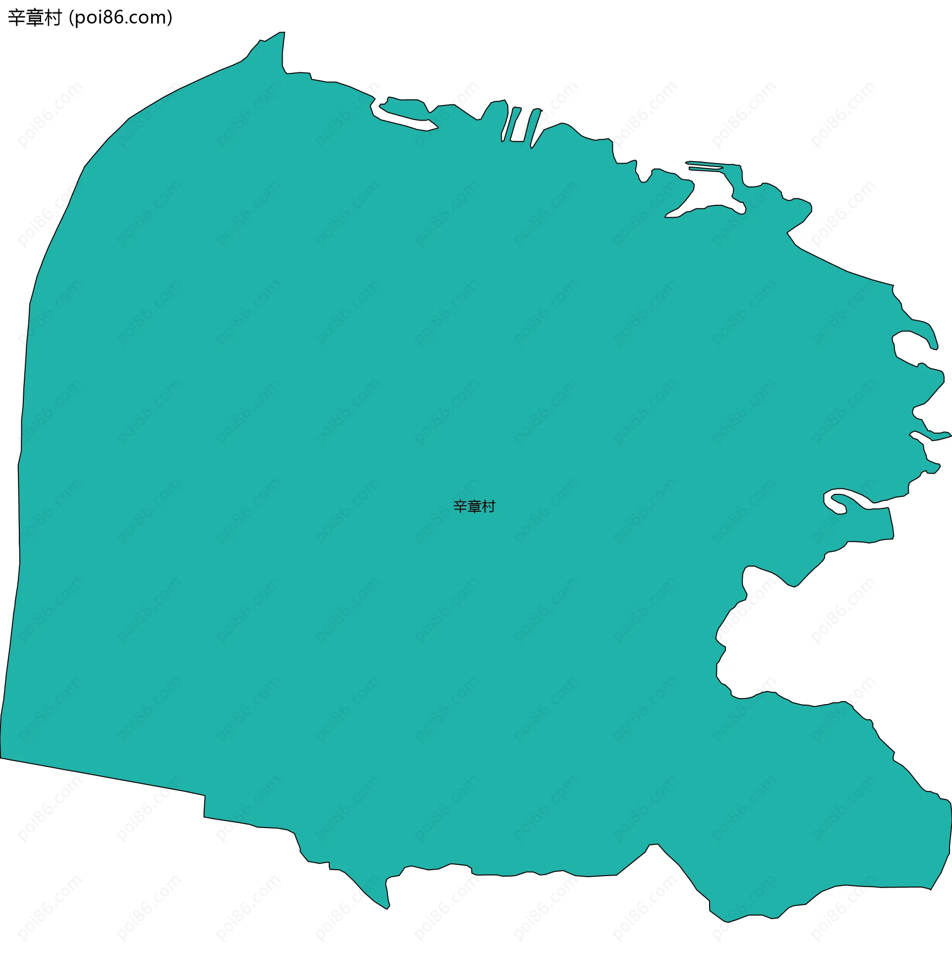 辛章村边界地图