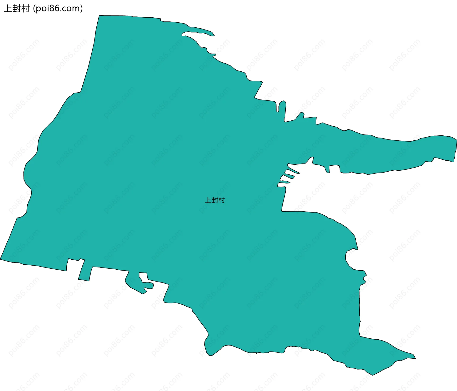 上封村边界地图