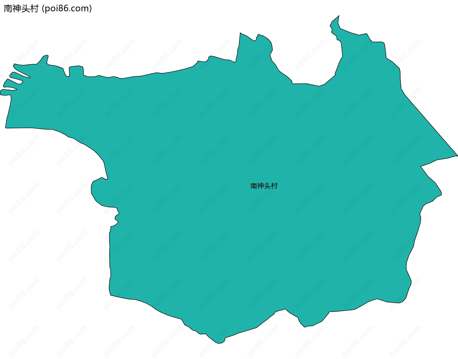 南神头村边界地图