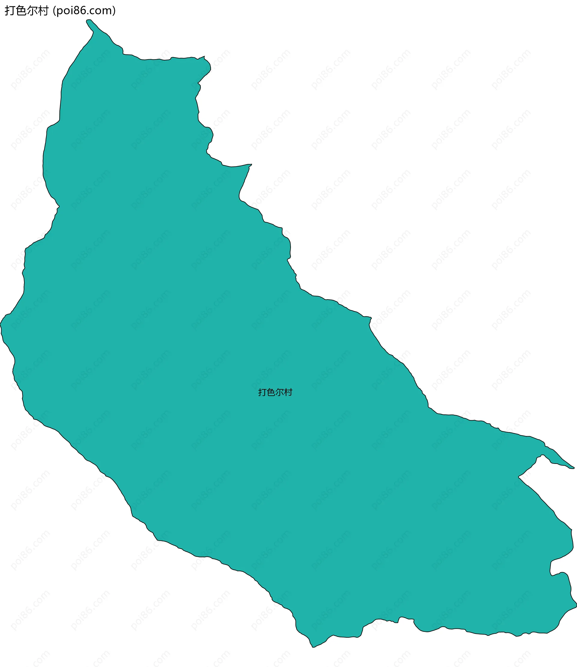 打色尔村边界地图