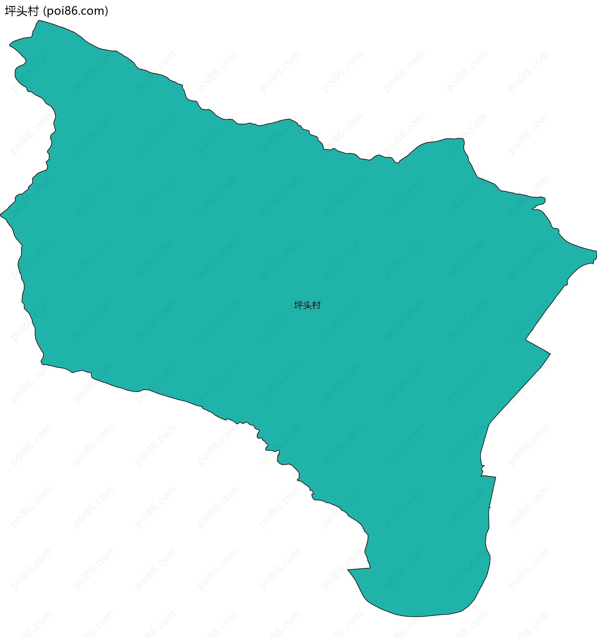 坪头村边界地图