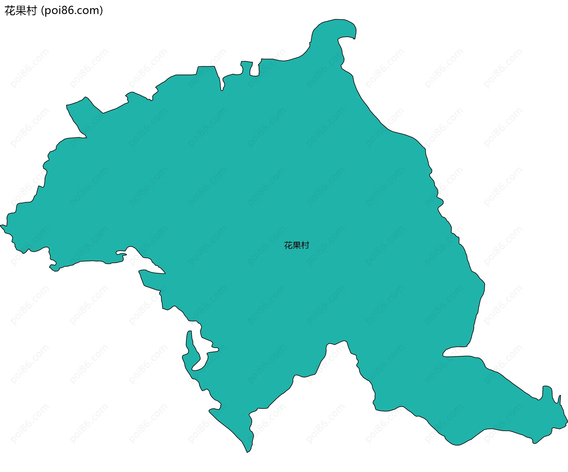 花果村边界地图
