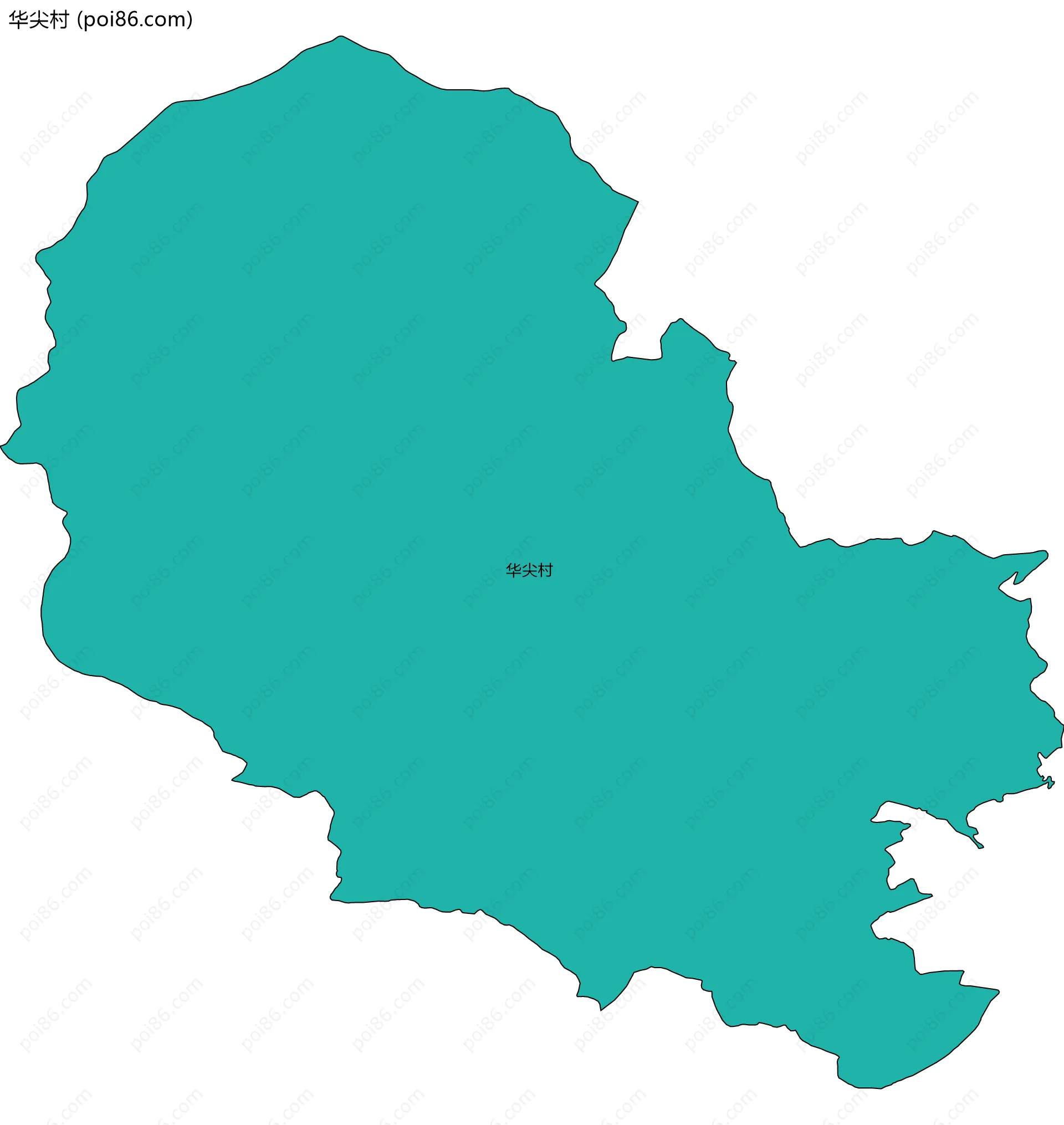 华尖村边界地图