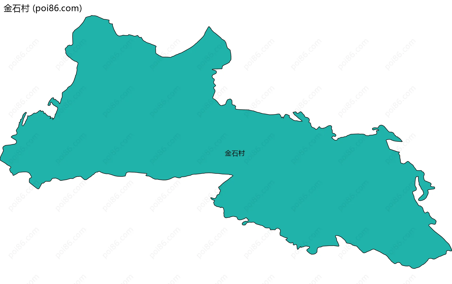 金石村边界地图
