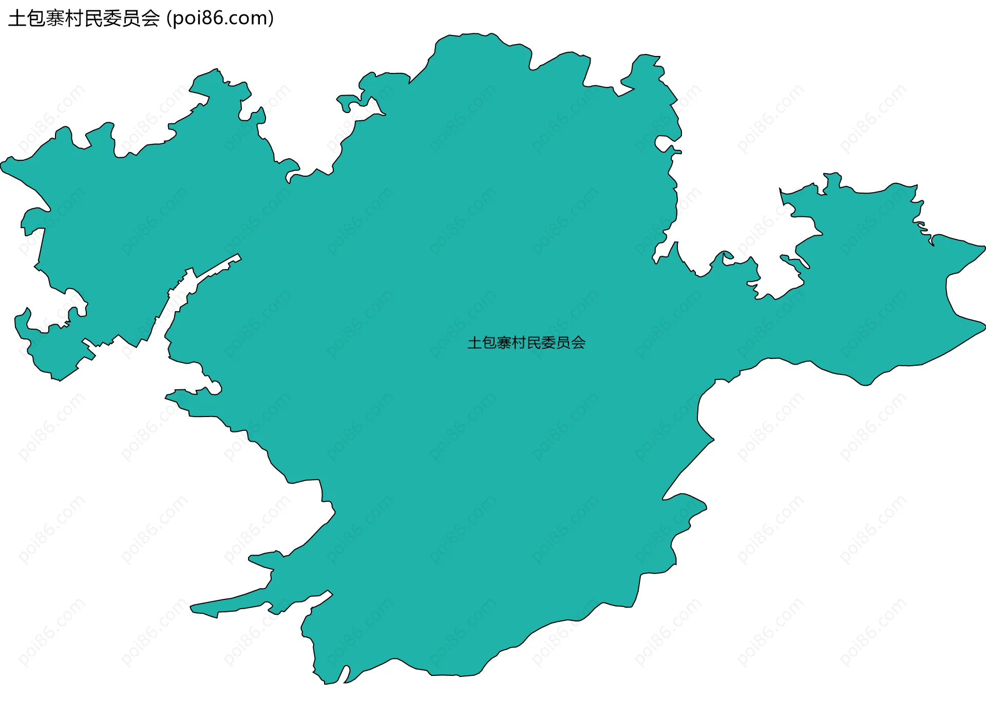 土包寨村民委员会边界地图