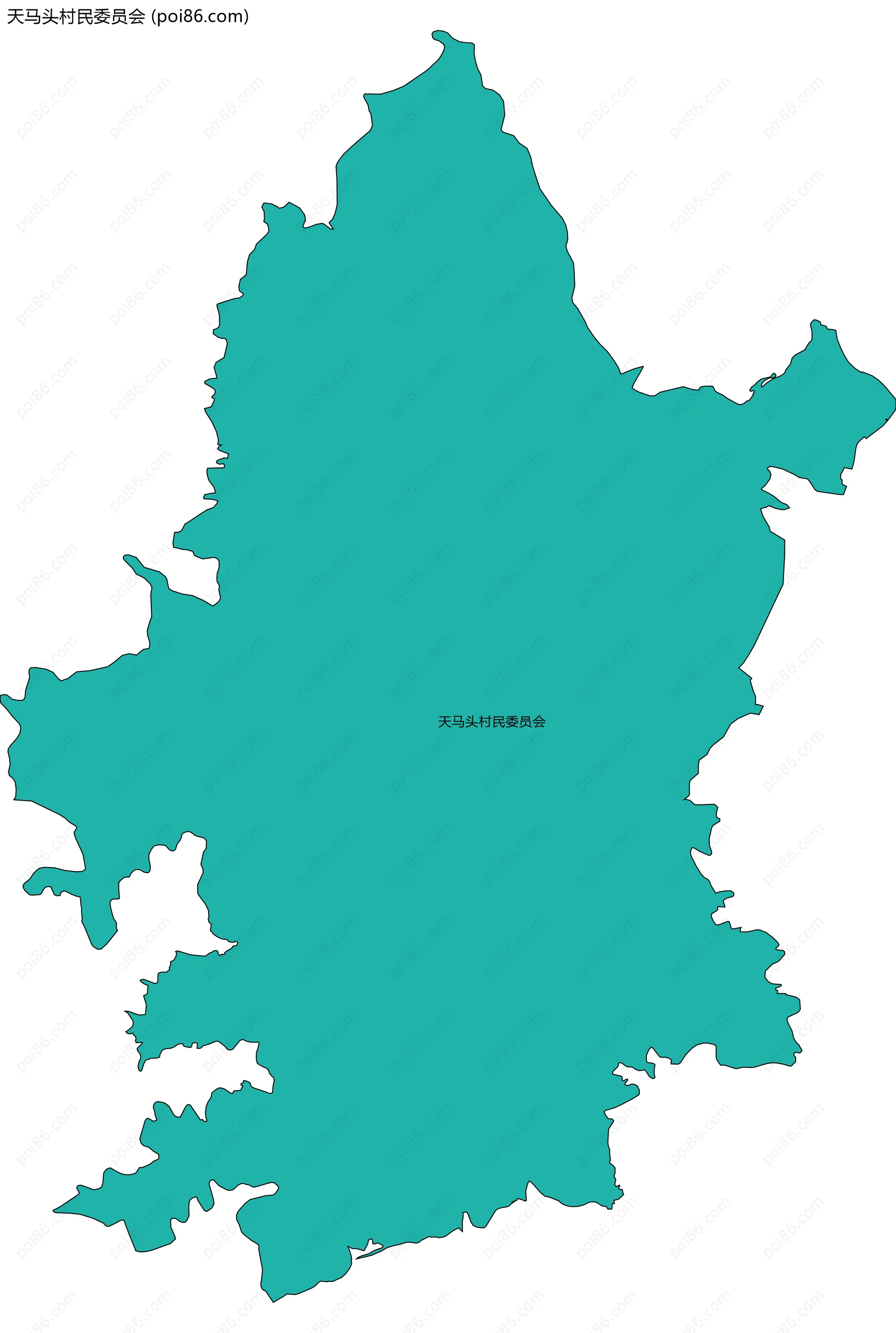 天马头村民委员会边界地图
