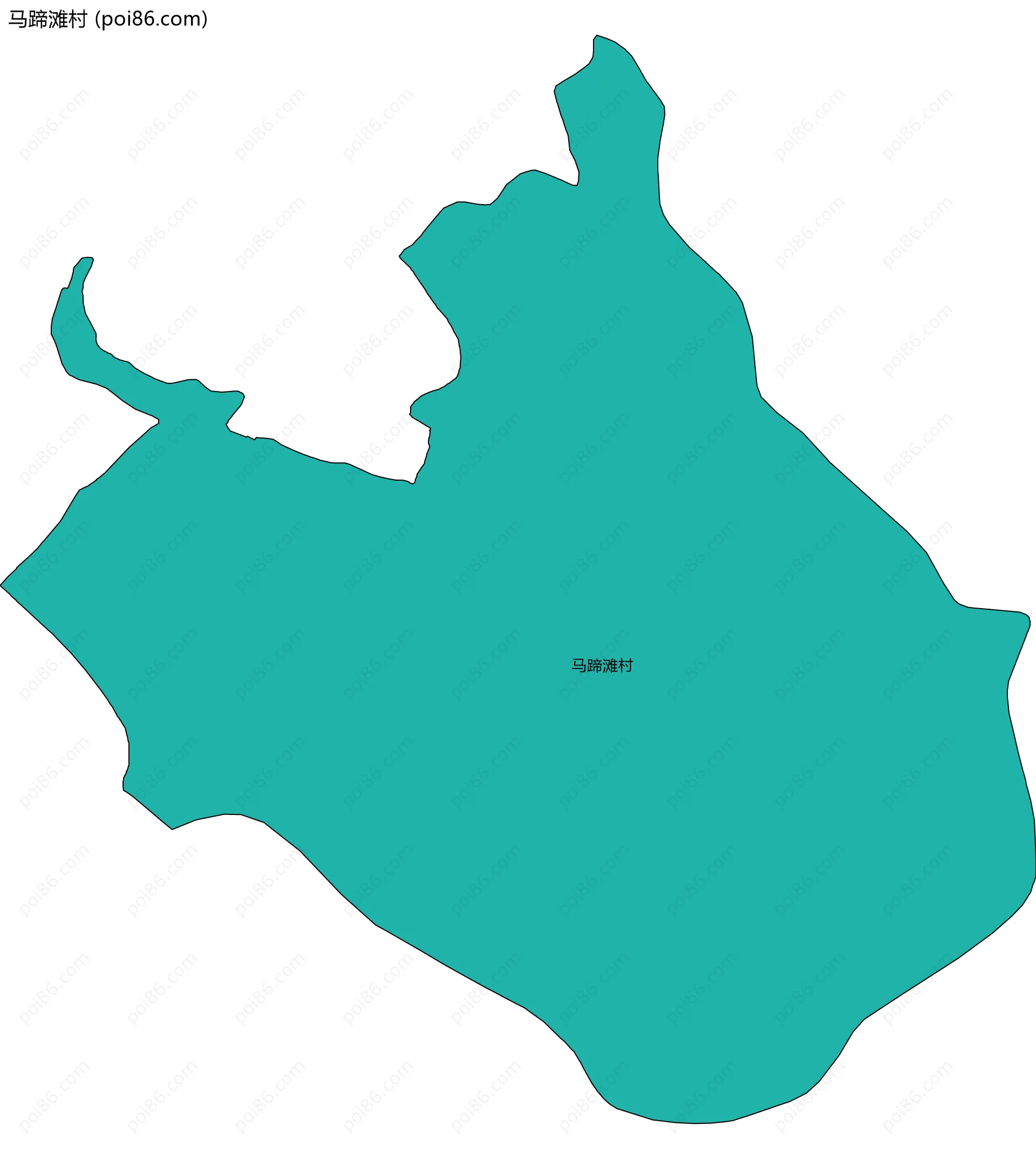 马蹄滩村边界地图