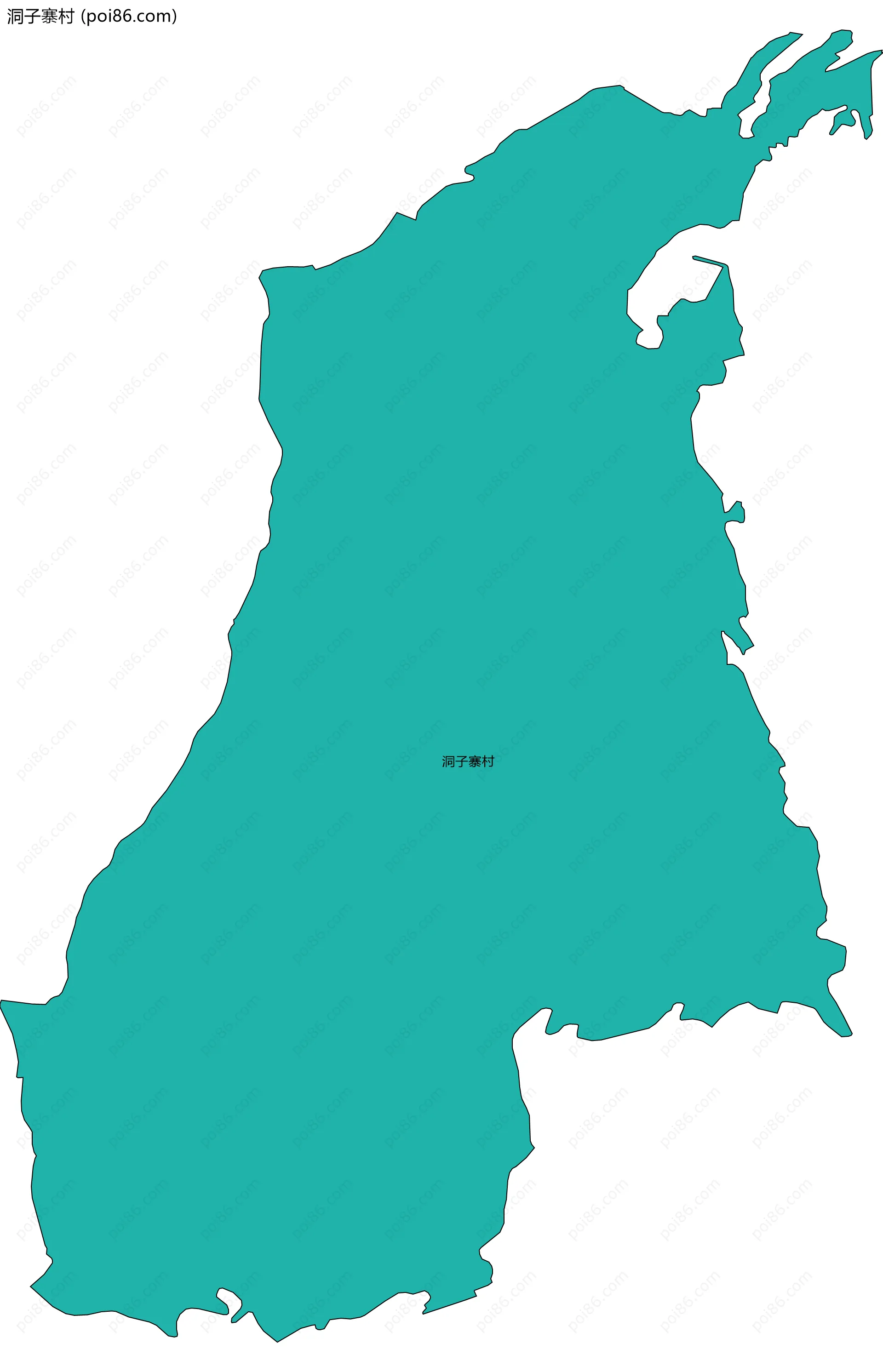 洞子寨村边界地图