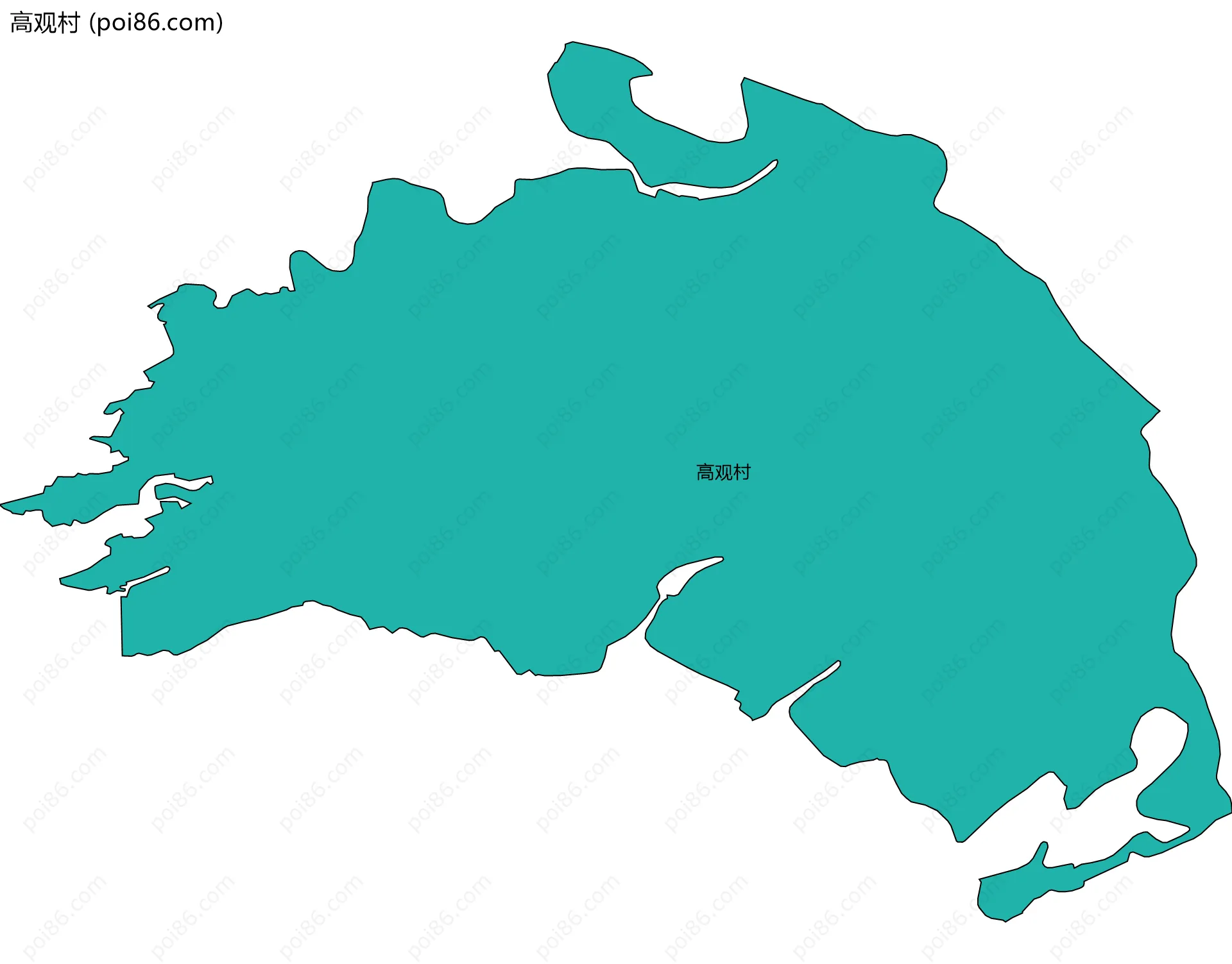 高观村边界地图