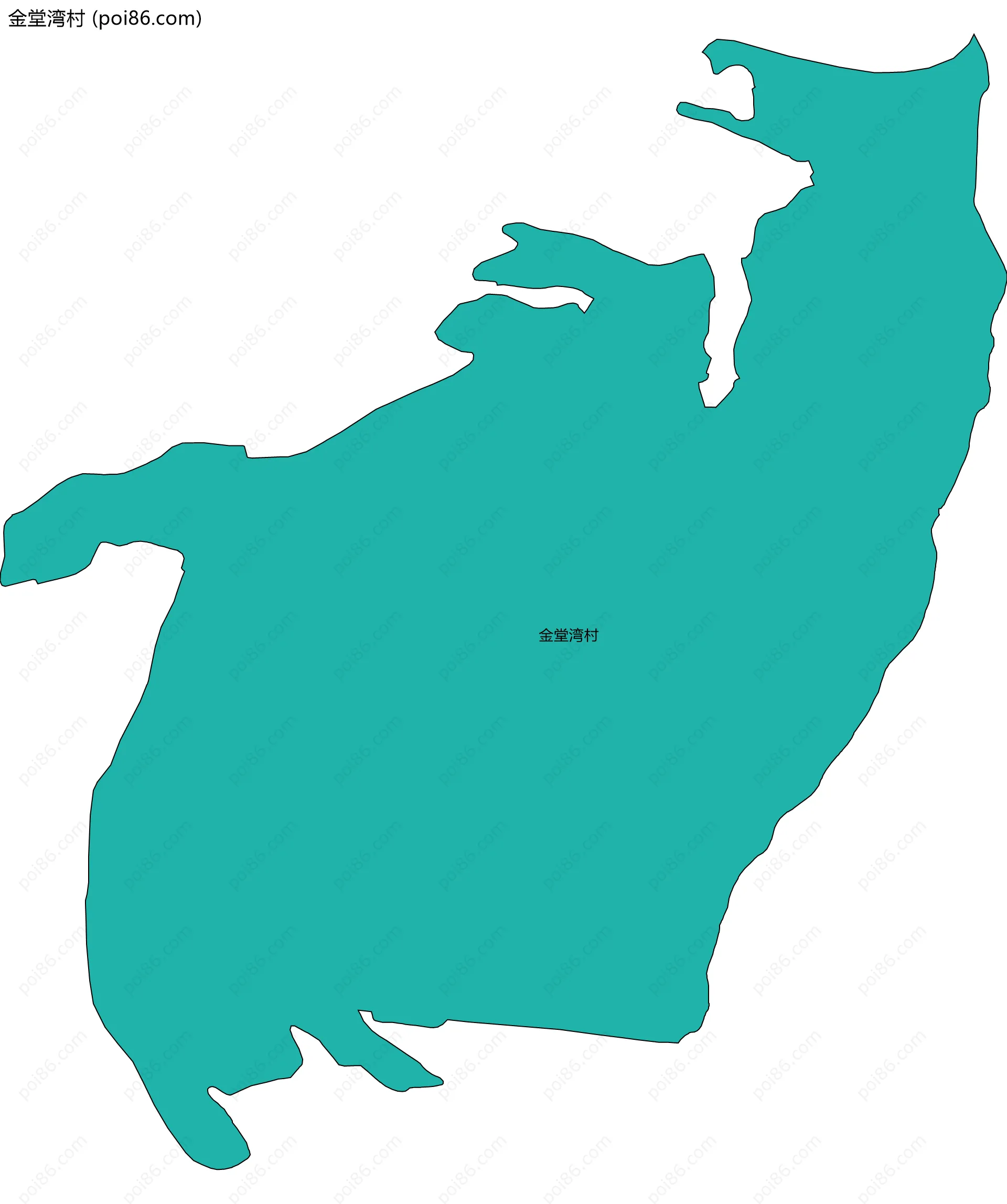 金堂湾村边界地图