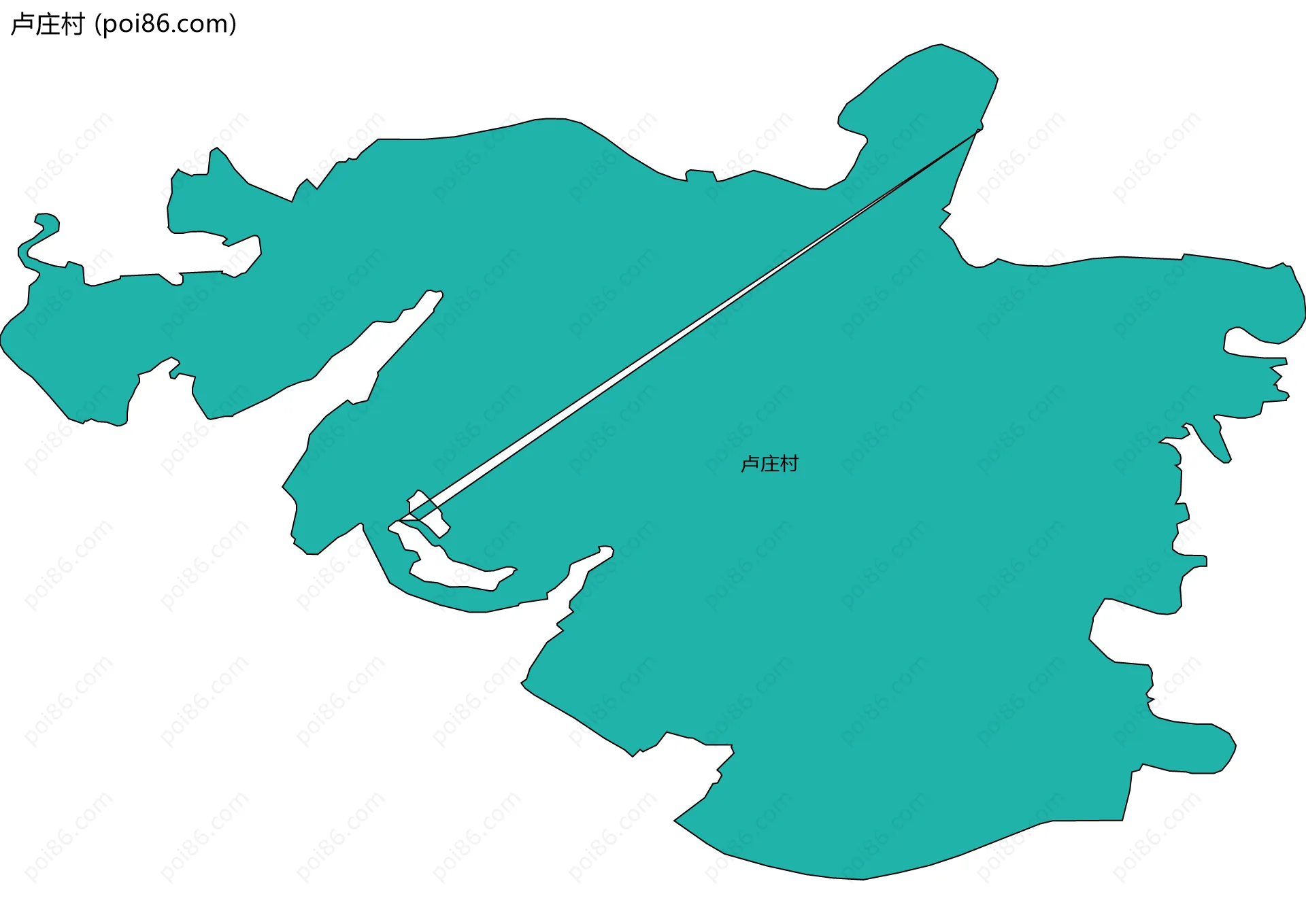 卢庄村边界地图