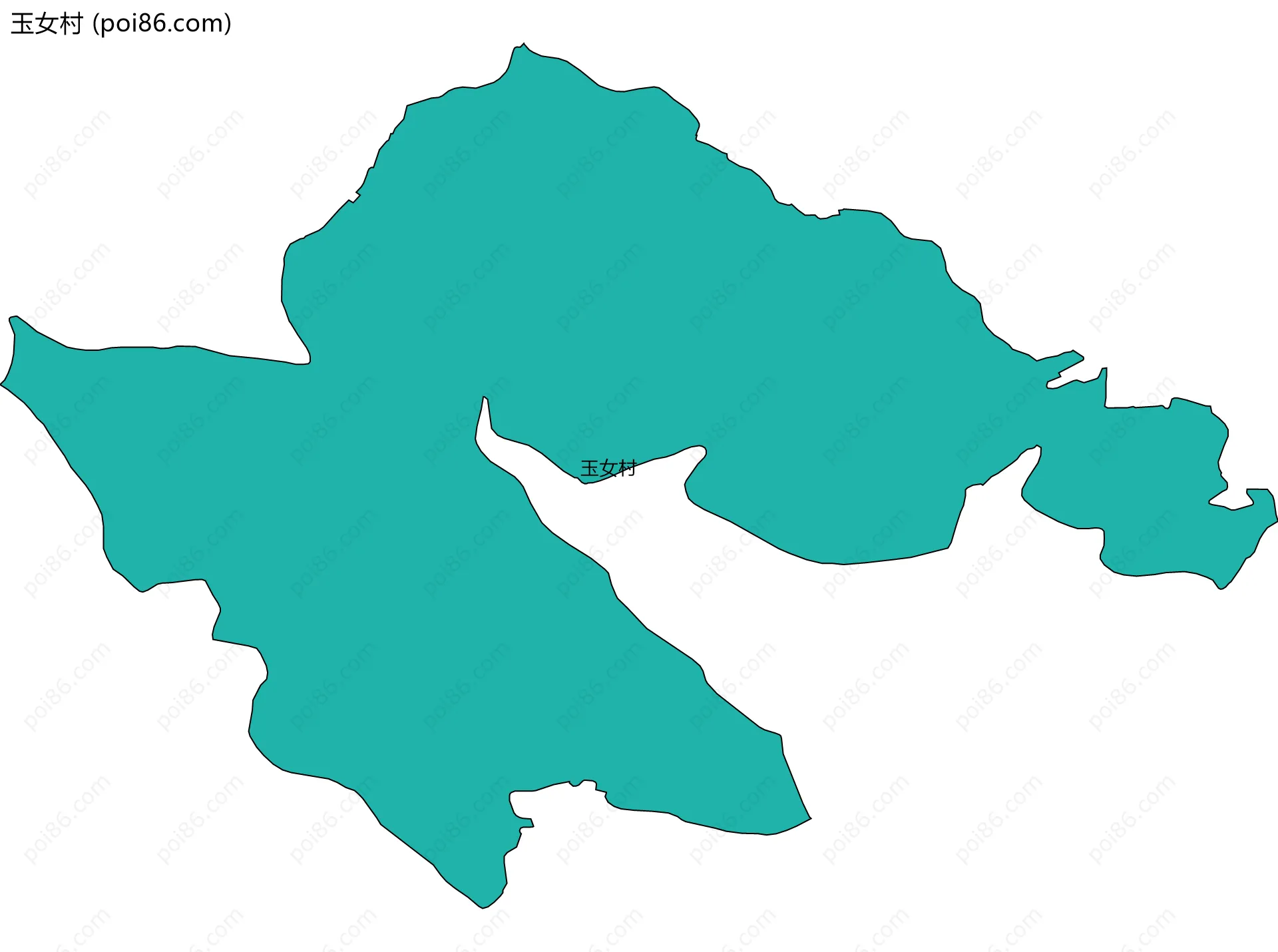 玉女村边界地图