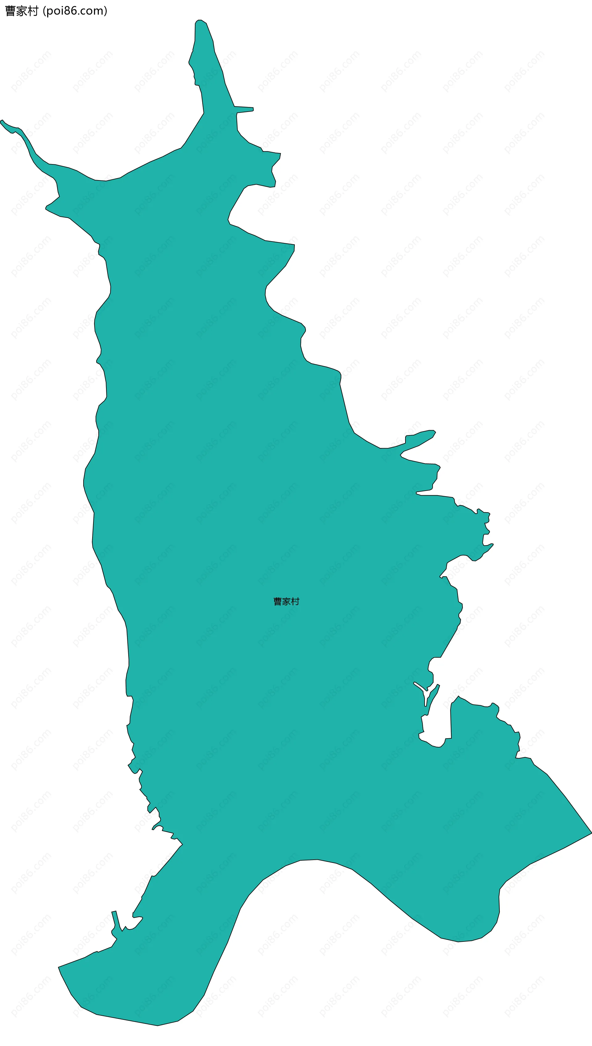 曹家村边界地图