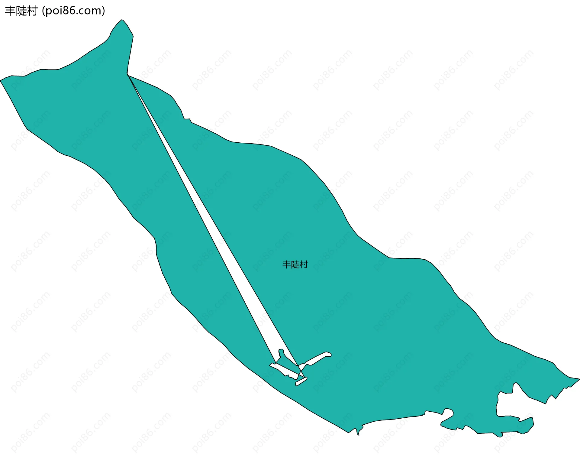 丰陡村边界地图