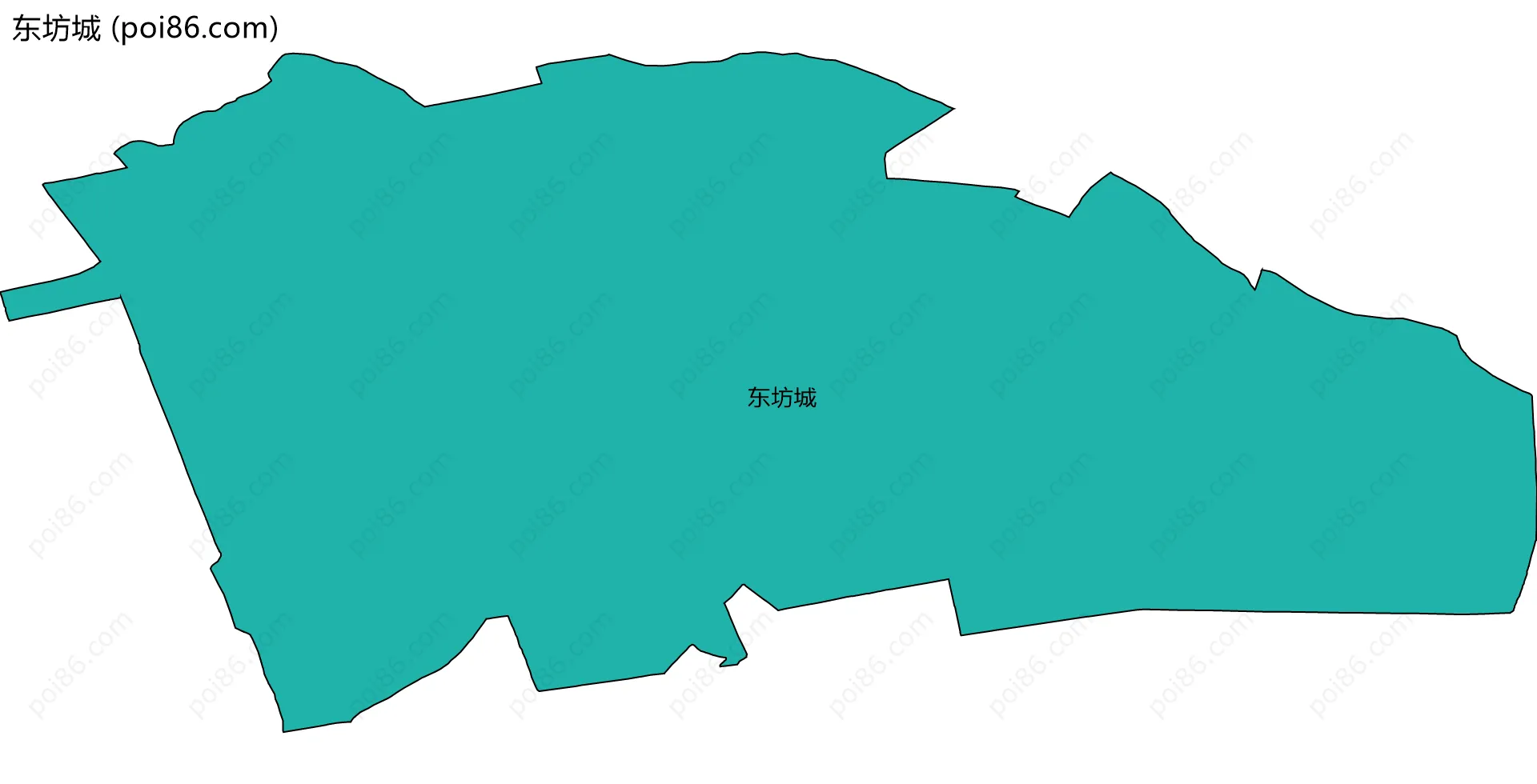 东坊城边界地图