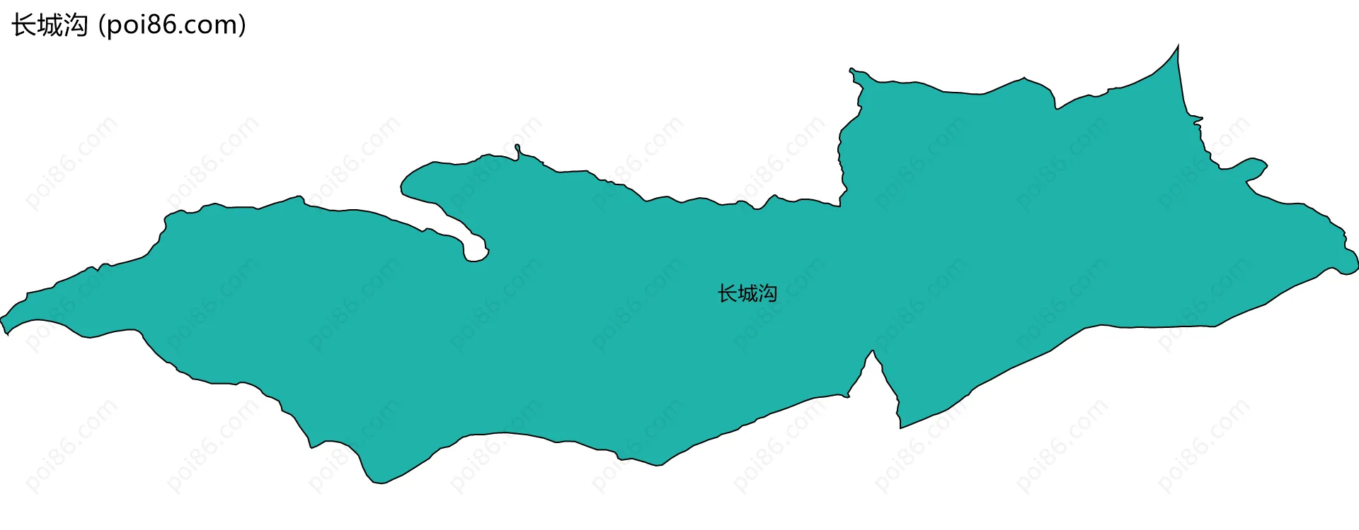 长城沟边界地图