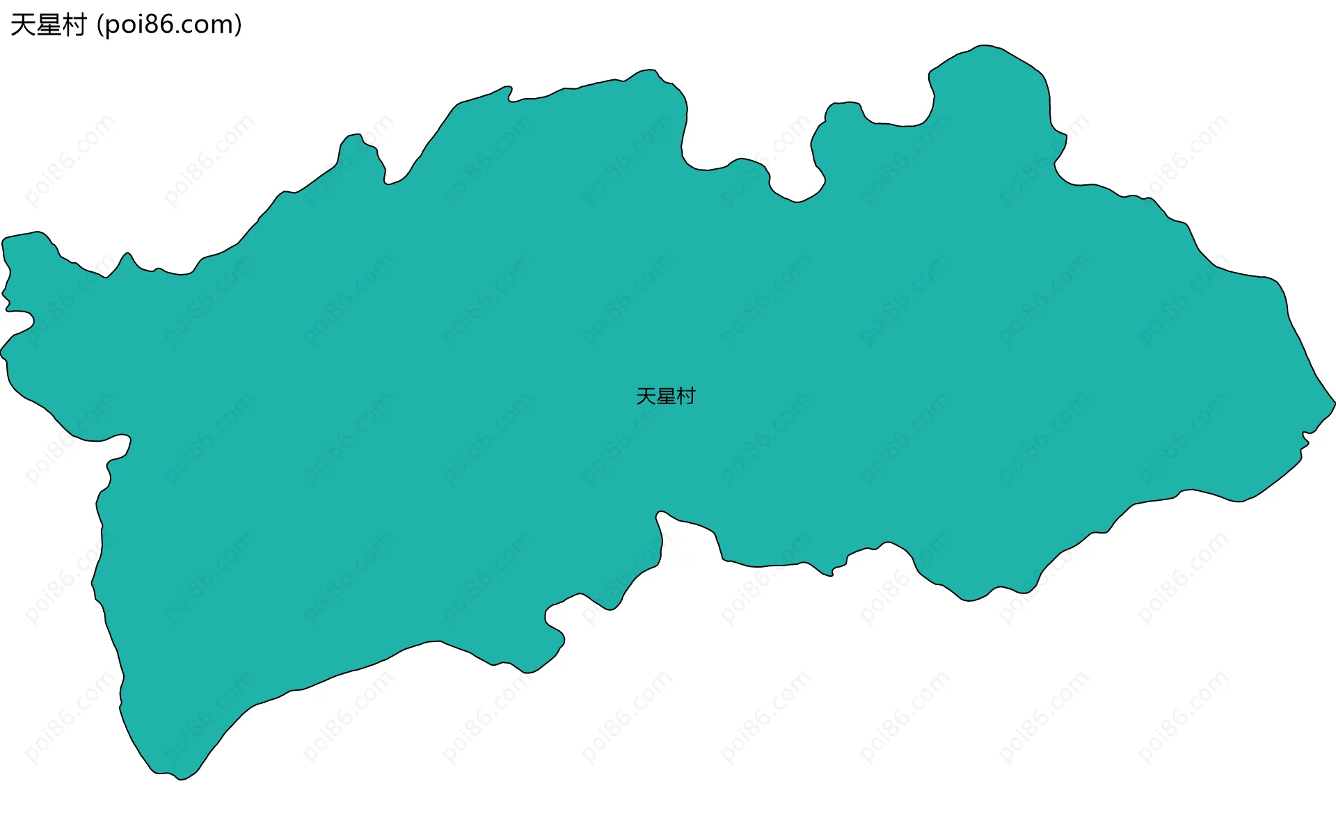 天星村边界地图