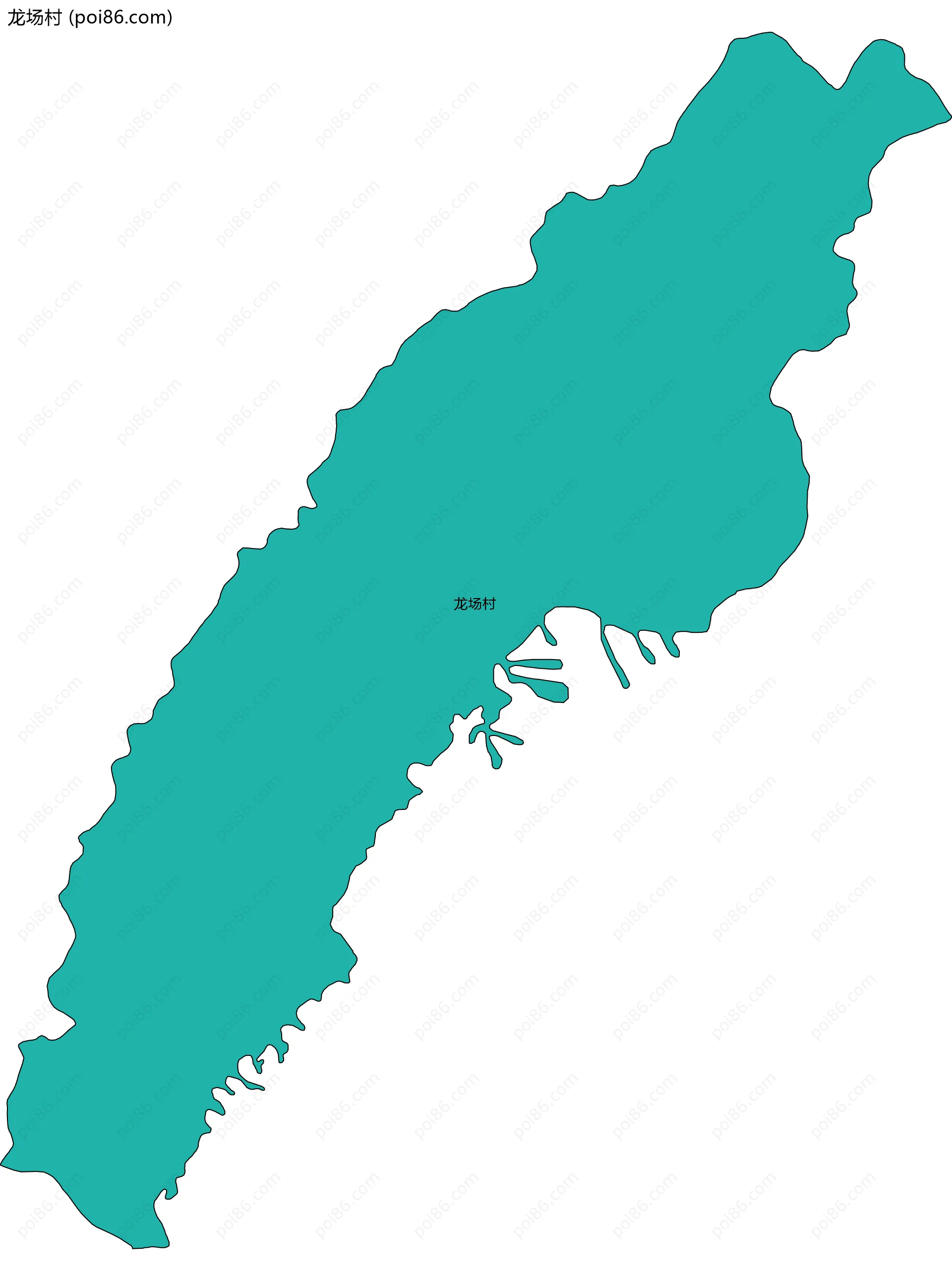 龙场村边界地图