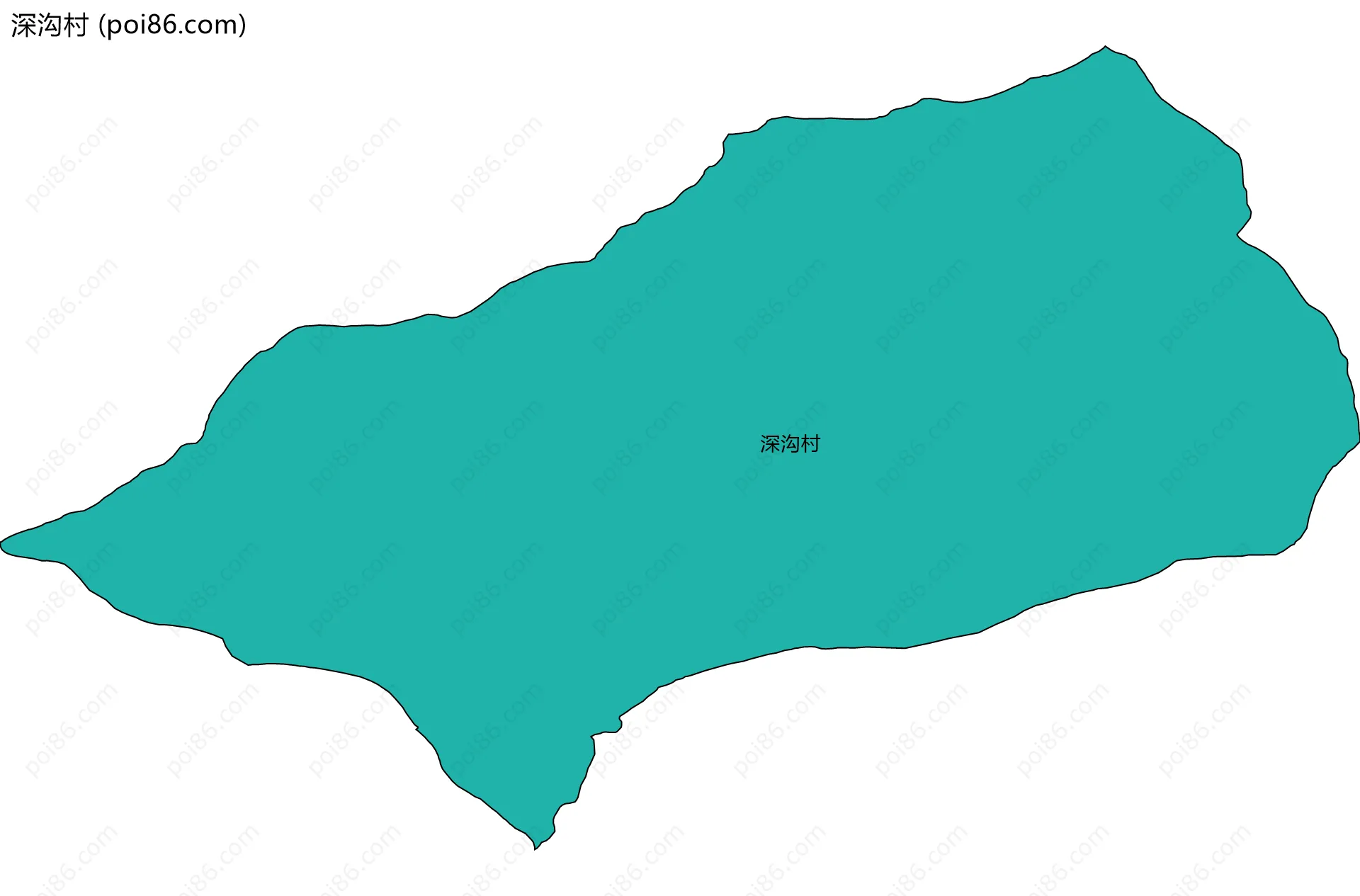 深沟村边界地图