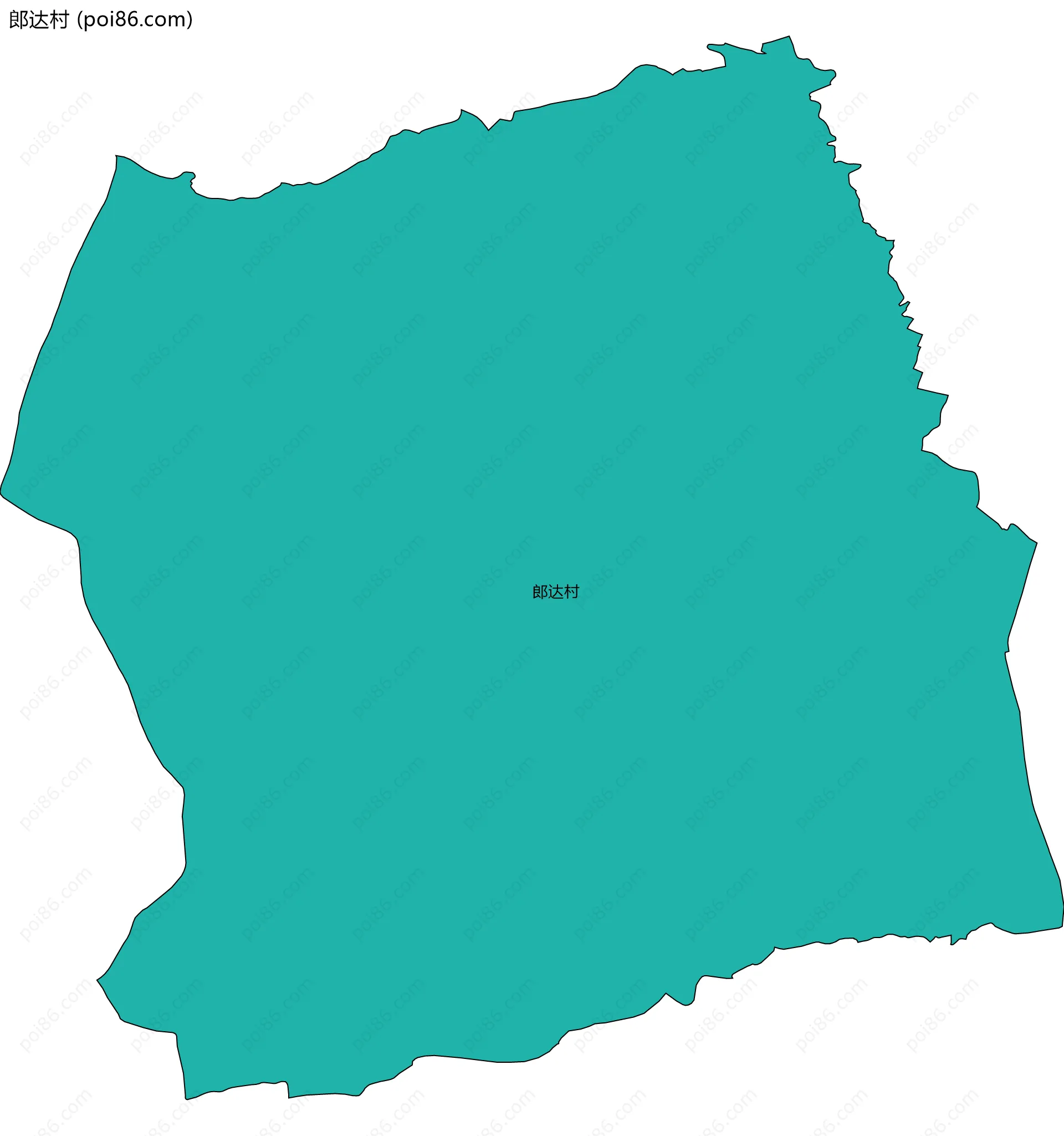 郎达村边界地图