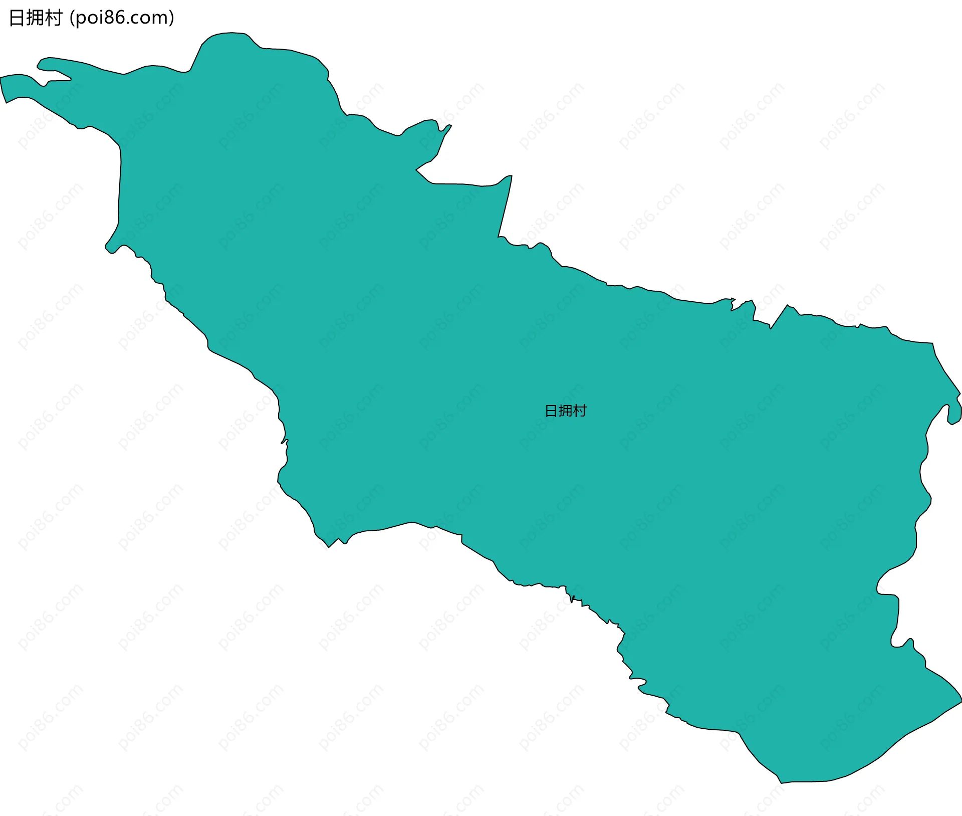 日拥村边界地图