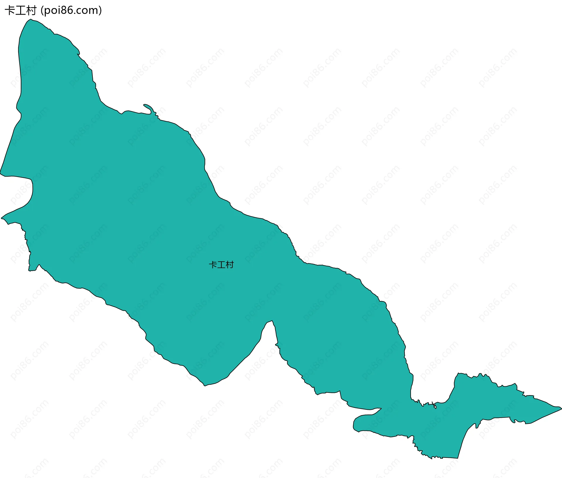 卡工村边界地图
