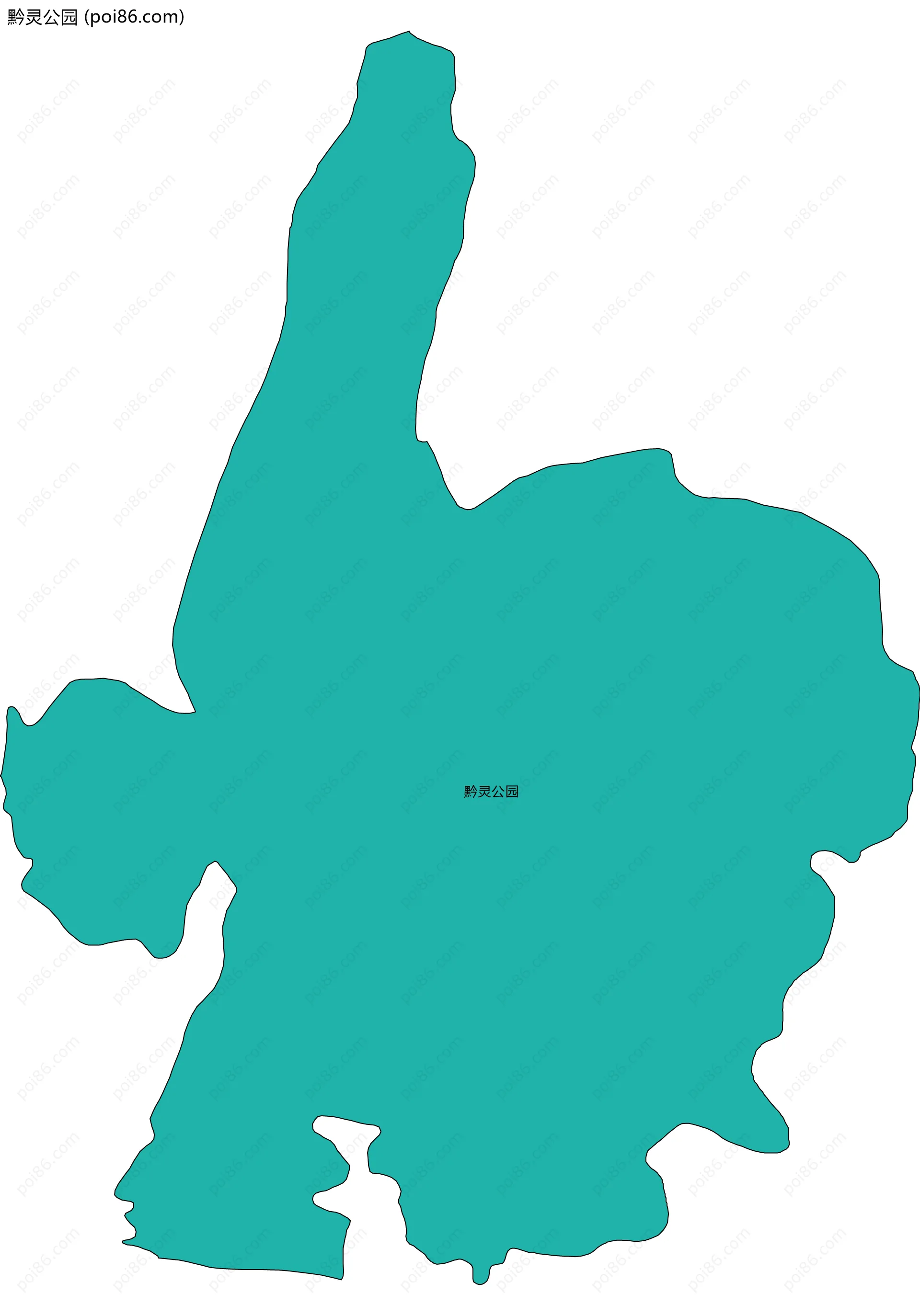 黔灵公园边界地图