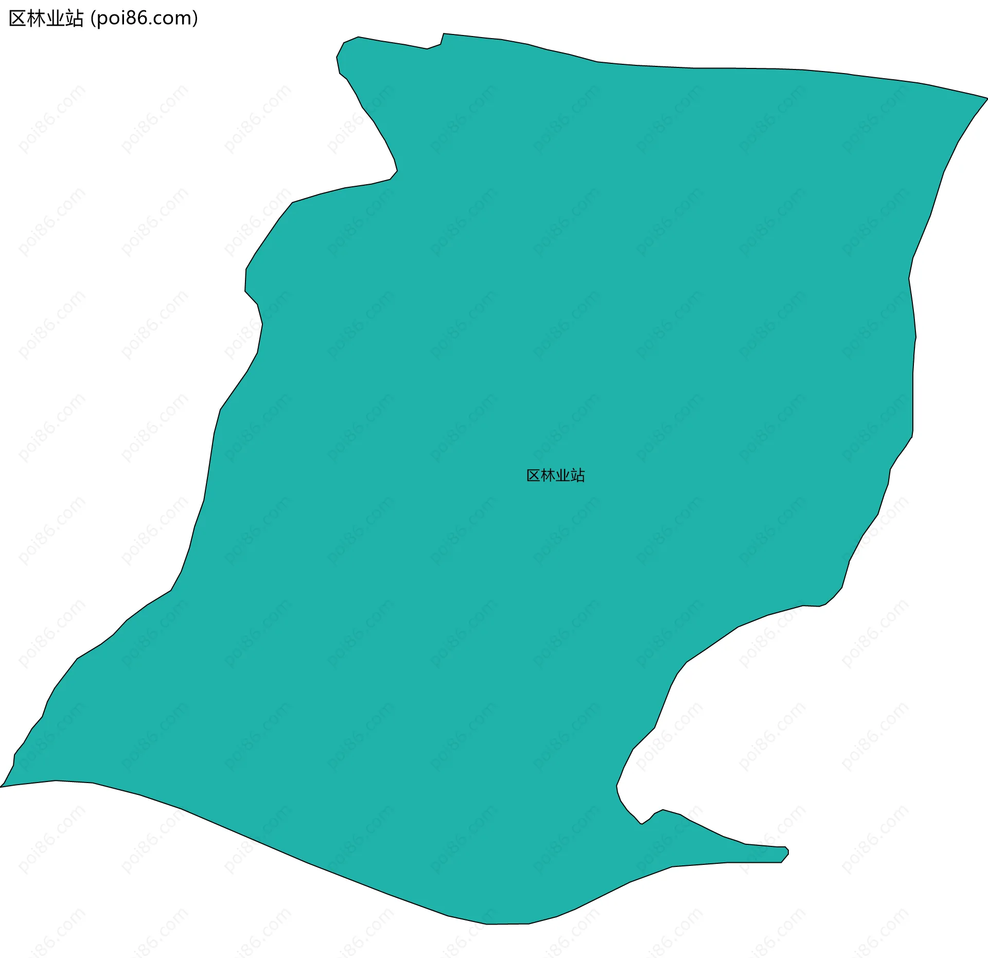 区林业站边界地图