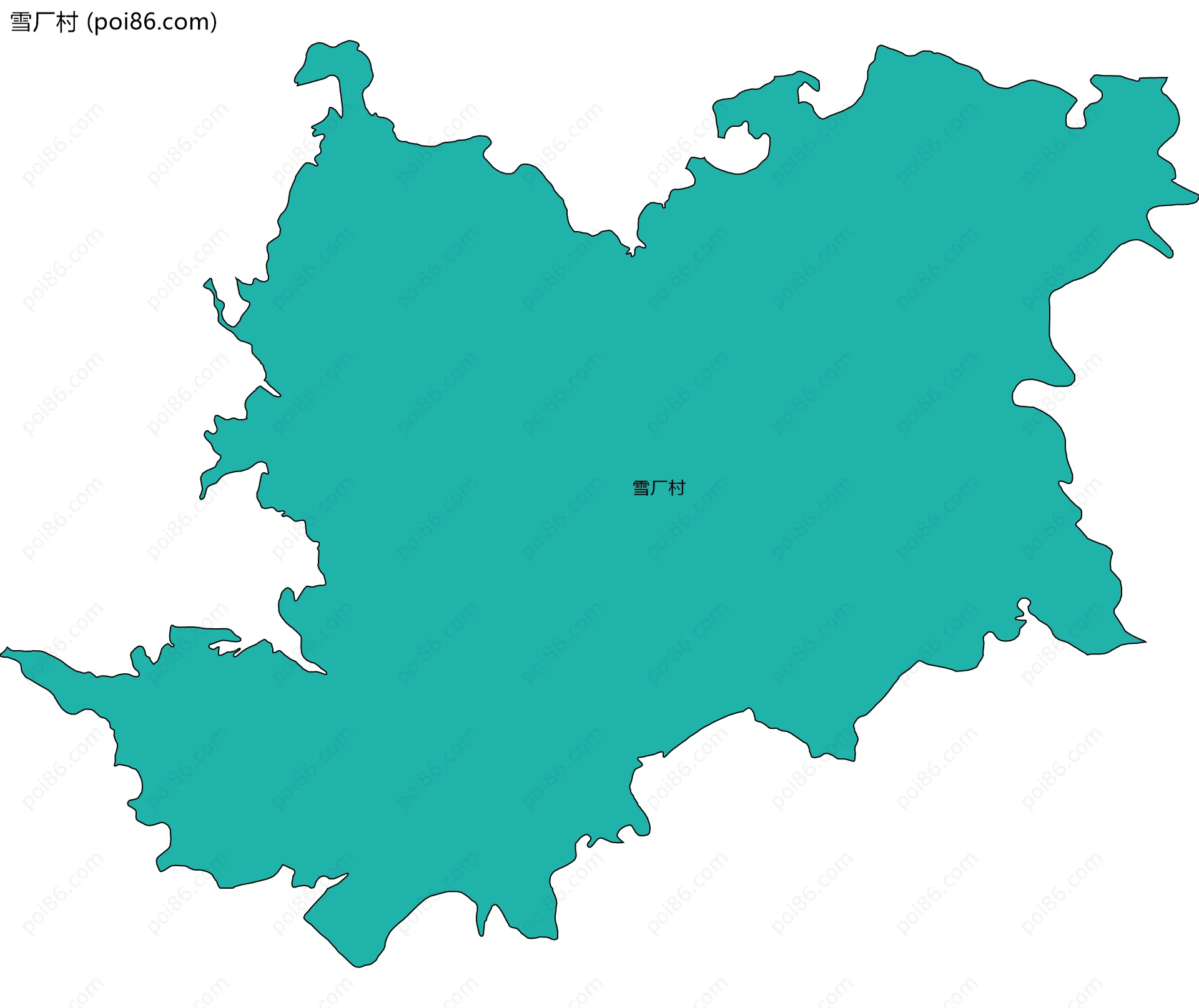雪厂村边界地图
