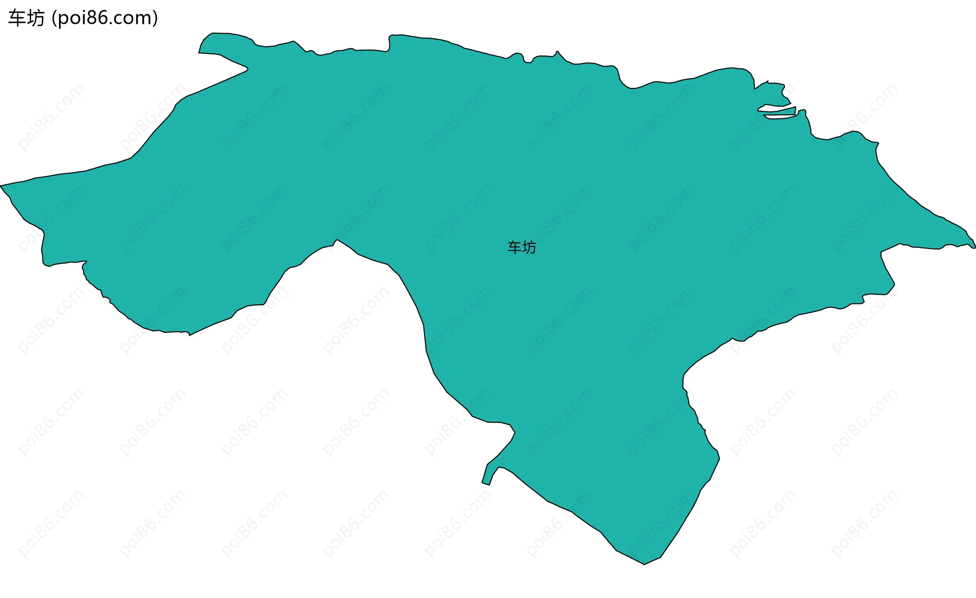 车坊边界地图