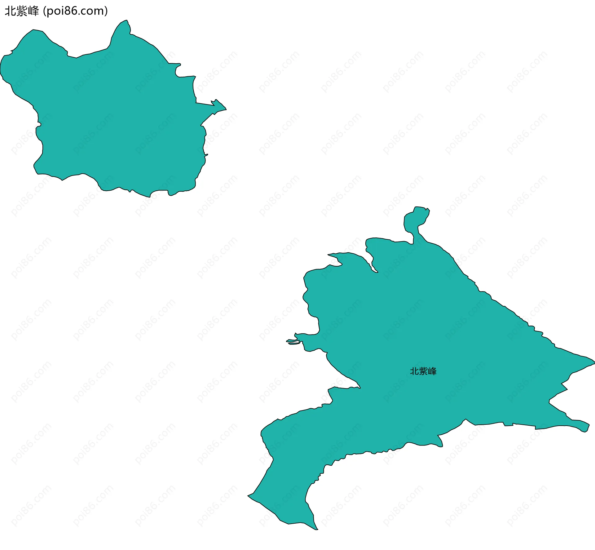 北紫峰边界地图